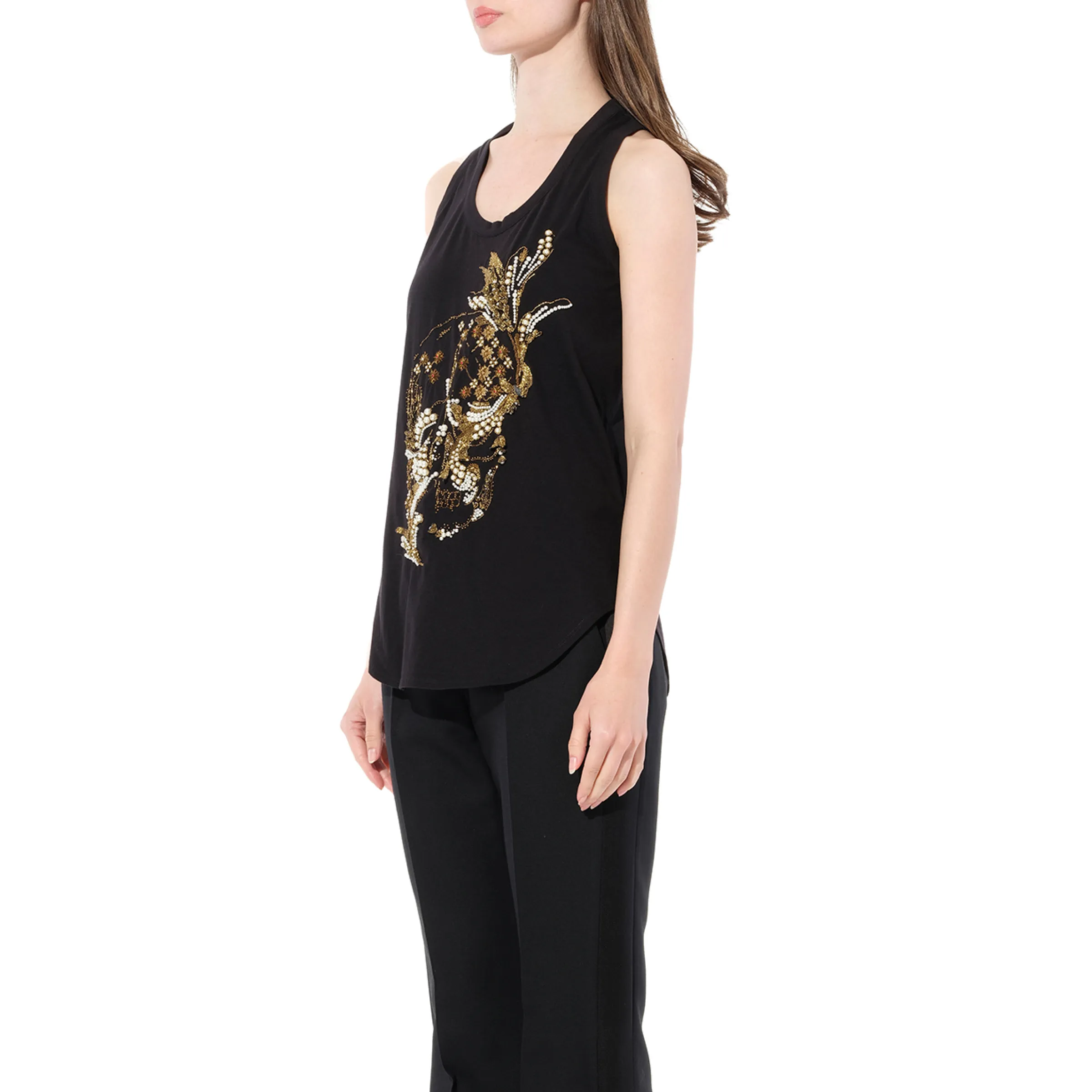 Sleeveless Top in Black sold by MARAIS product image thumbnail 5