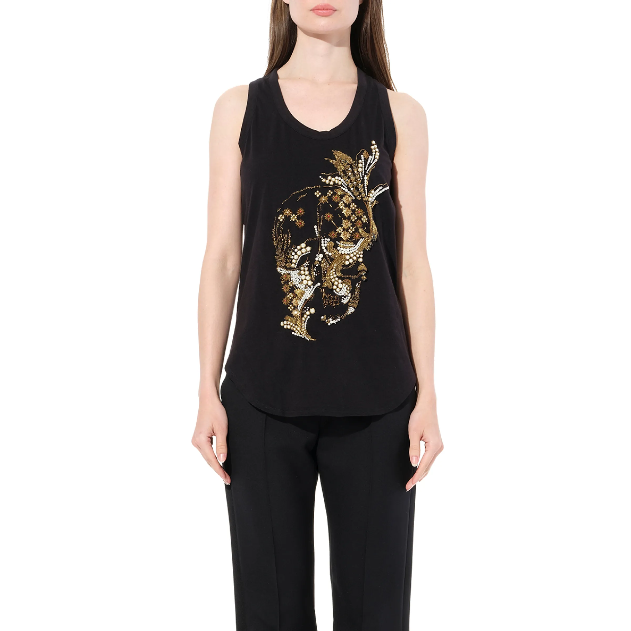 Sleeveless Top in Black sold by MARAIS