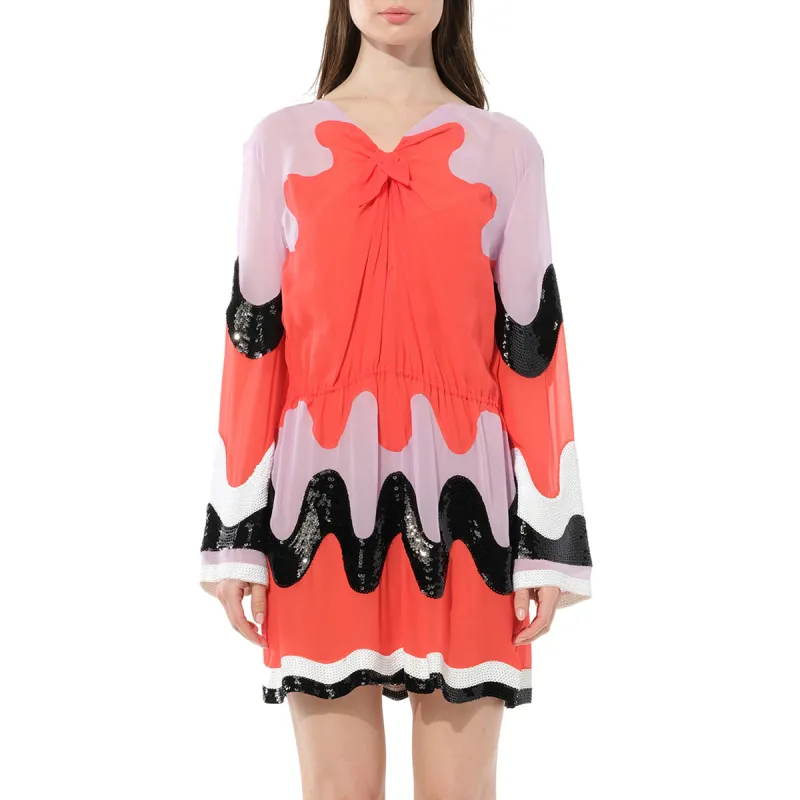 Belted Dress in Multicolor sold by MARAIS
