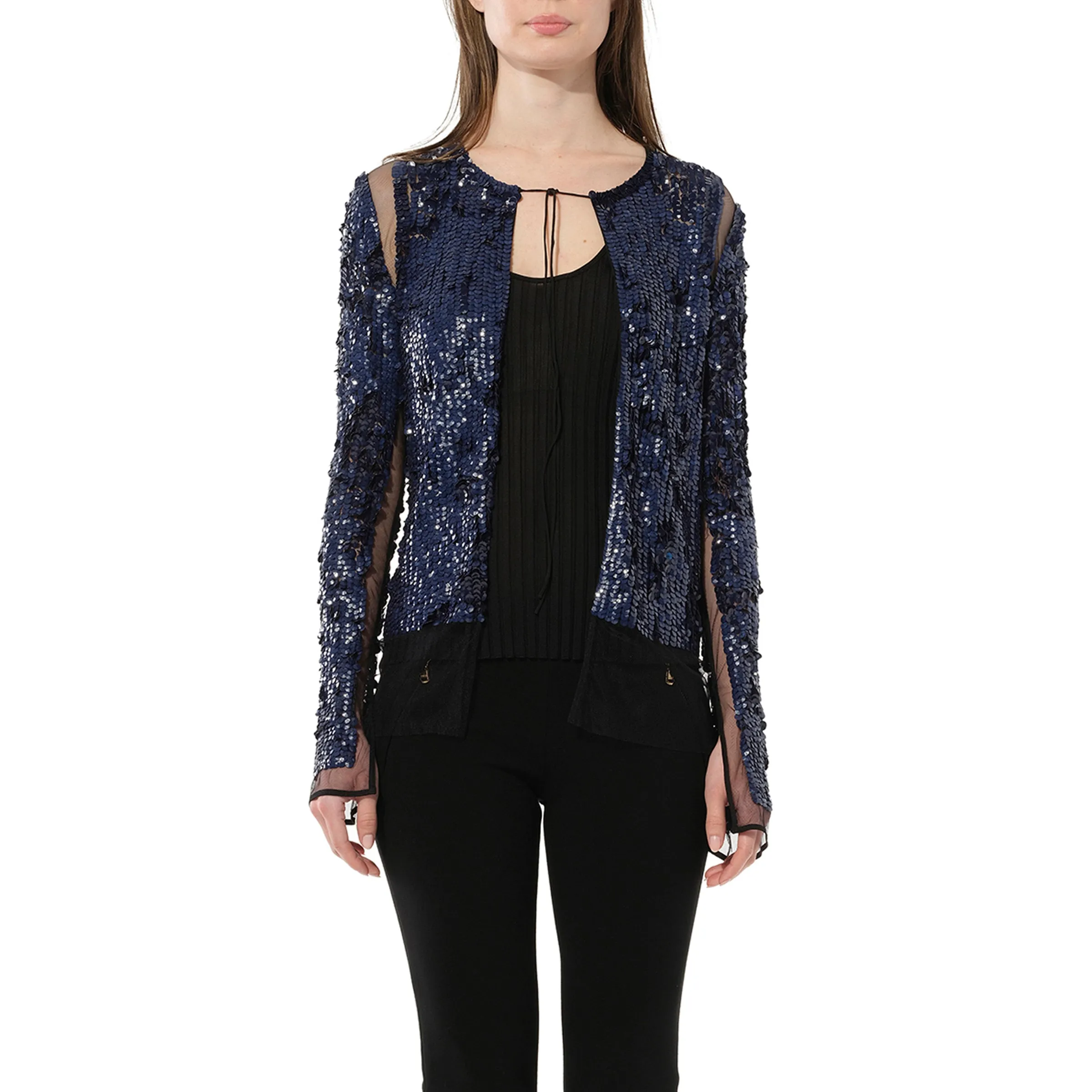 Jacket in Blue Sequin sold by MARAIS