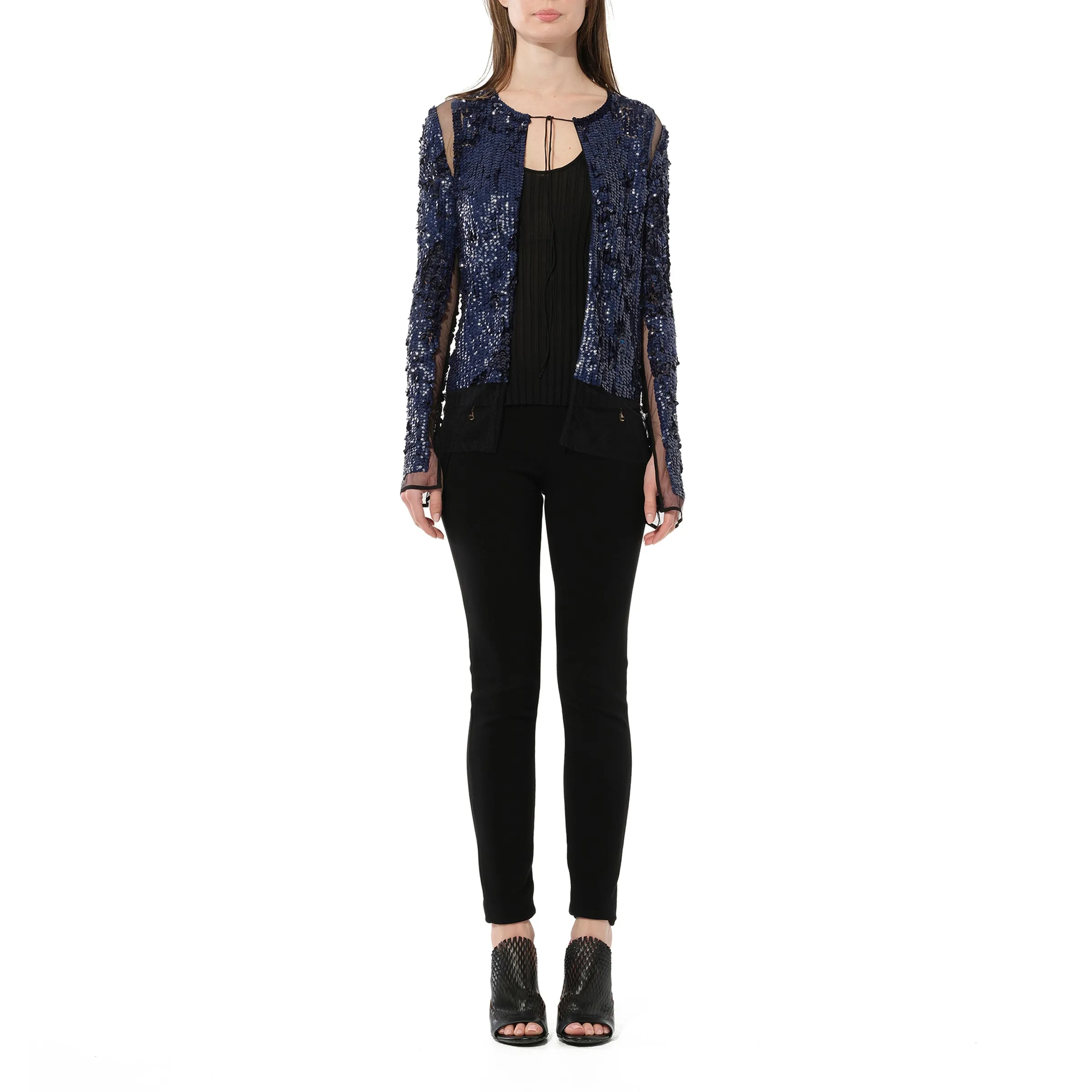 Jacket in Blue Sequin sold by MARAIS product image thumbnail 4