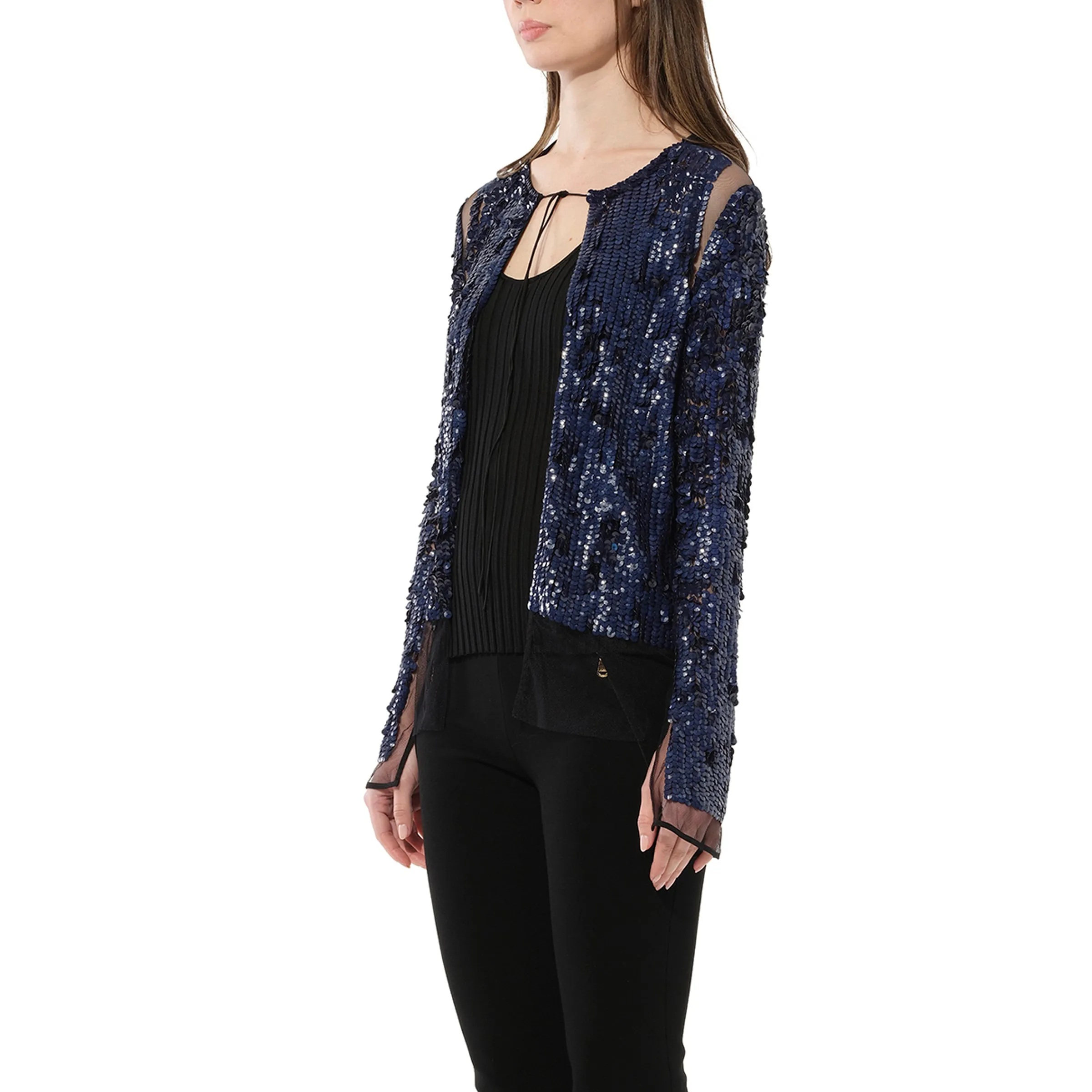 Jacket in Blue Sequin sold by MARAIS product image thumbnail 5