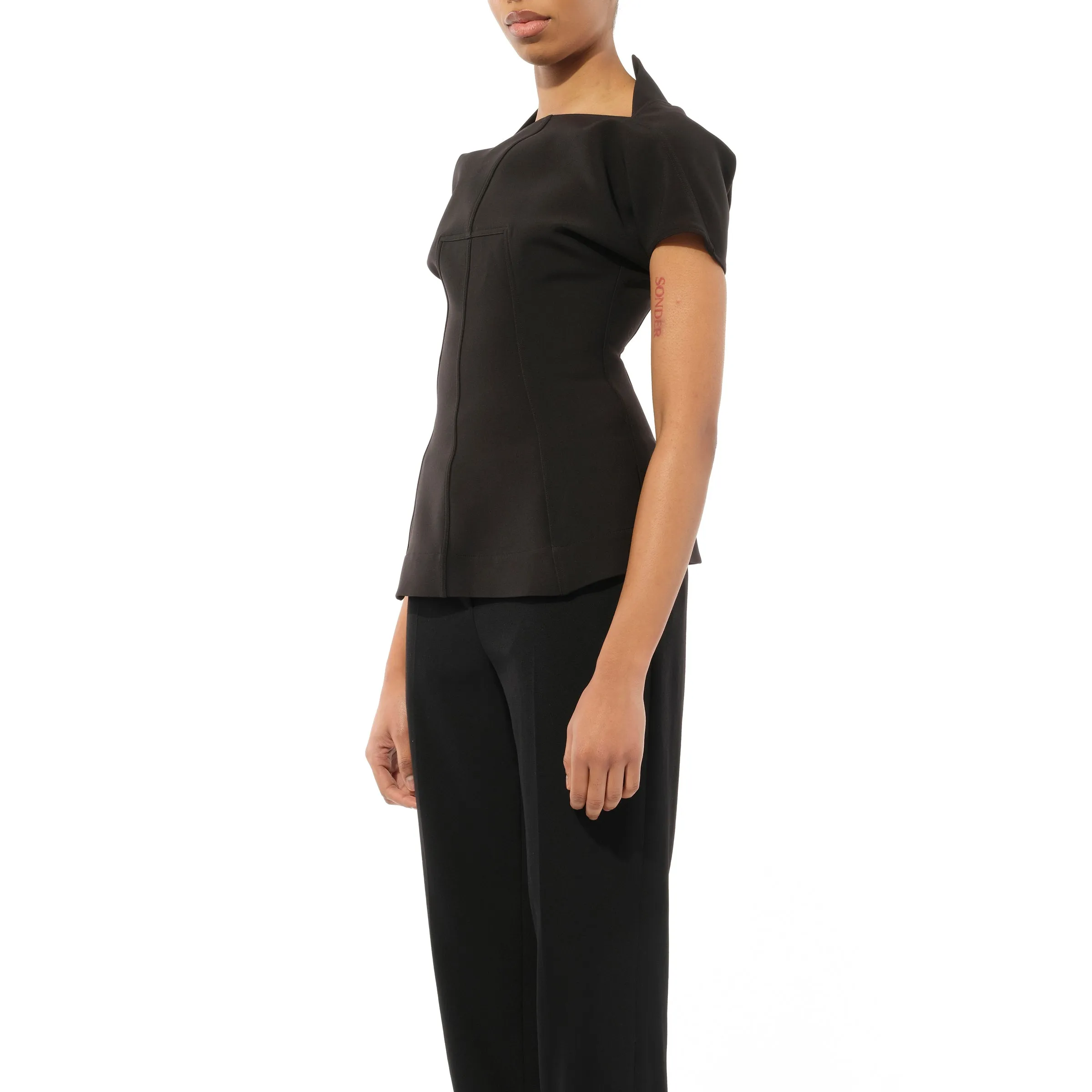 Dagger Cal Top in Black sold by MARAIS product image thumbnail 5