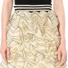 Lacy Frills Mini Skirt in Ivory sold by MARAIS