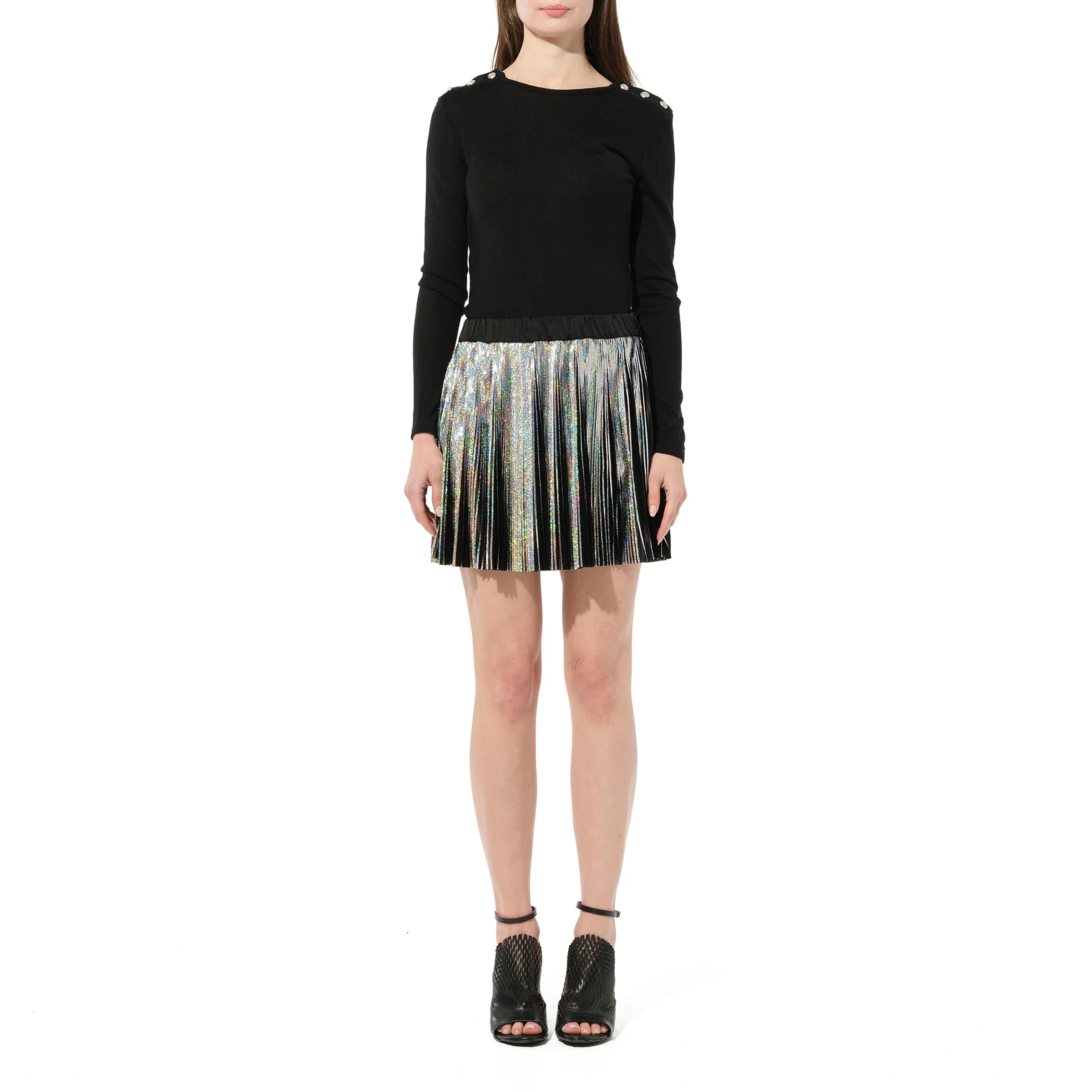 Hologramme Skirt in Black sold by MARAIS product image thumbnail 4