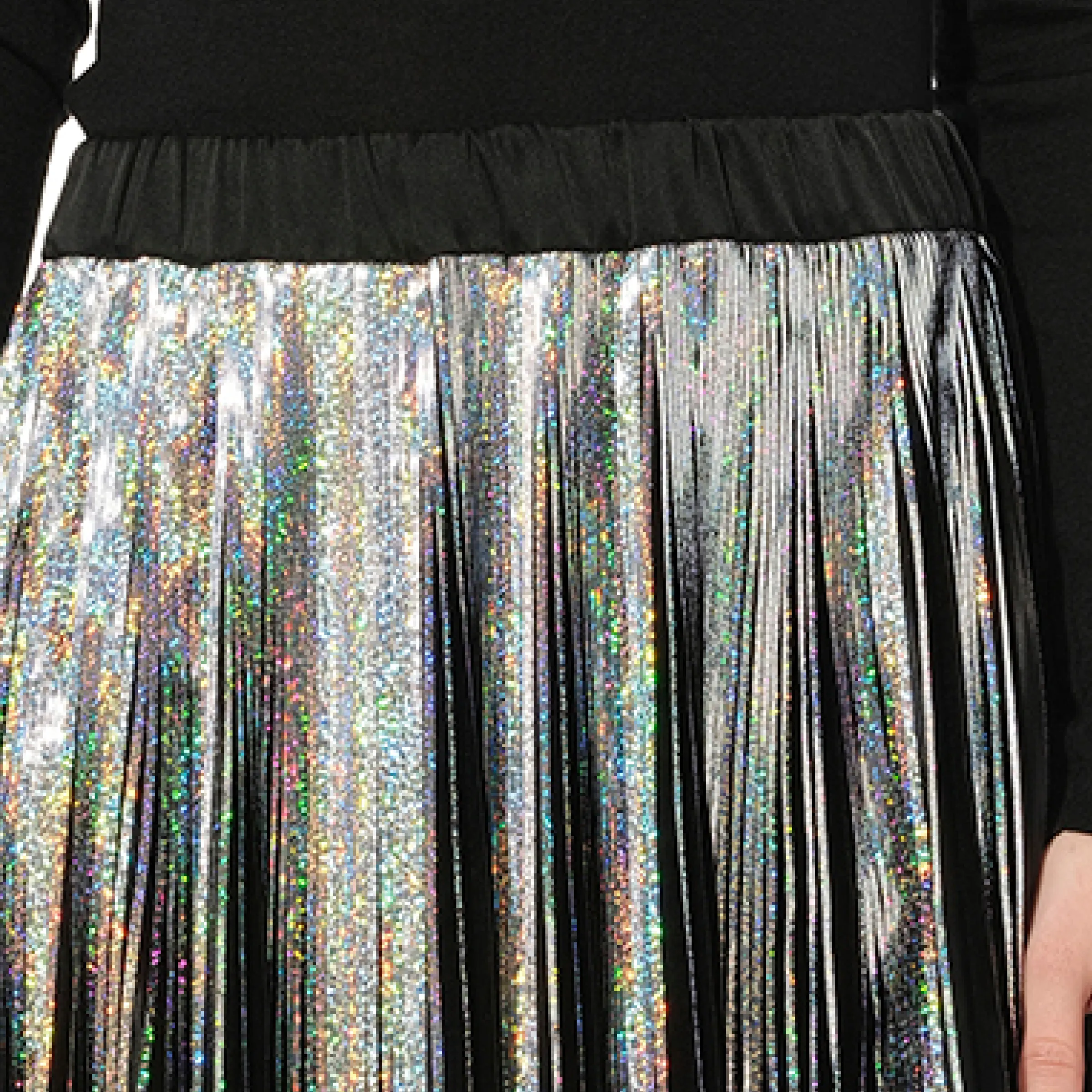 Hologramme Skirt in Black sold by MARAIS product image thumbnail 2