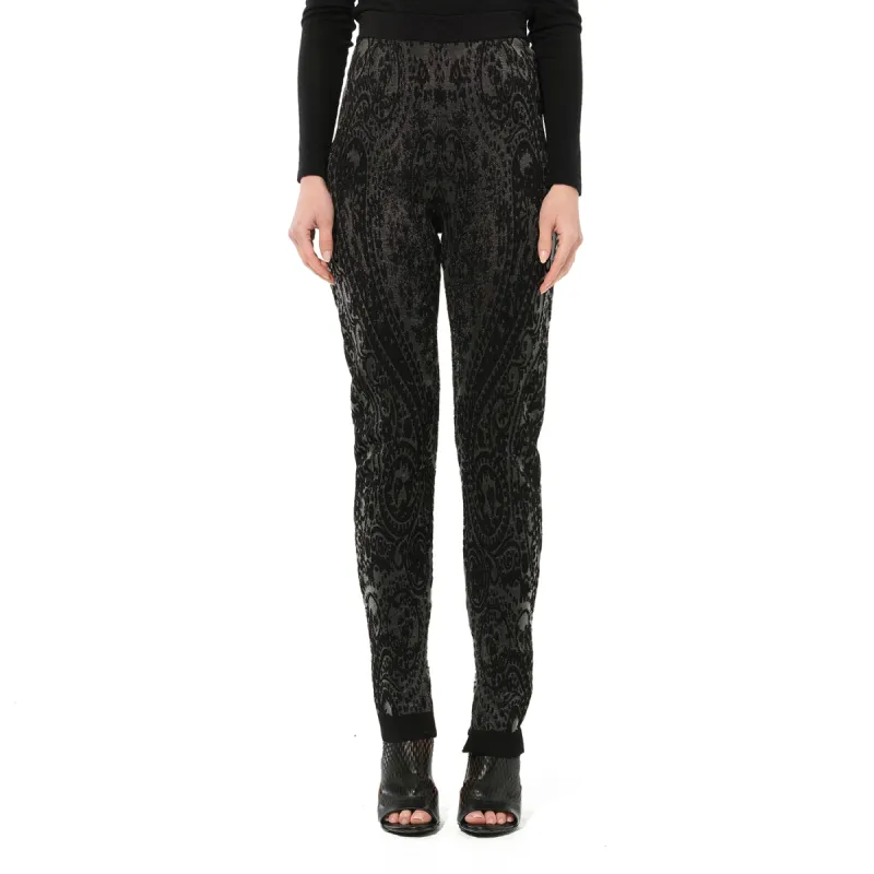 Pattern Pants in Black sold by MARAIS