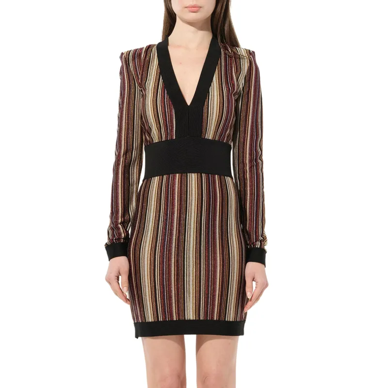 Knit Dress in Red made by Balmain