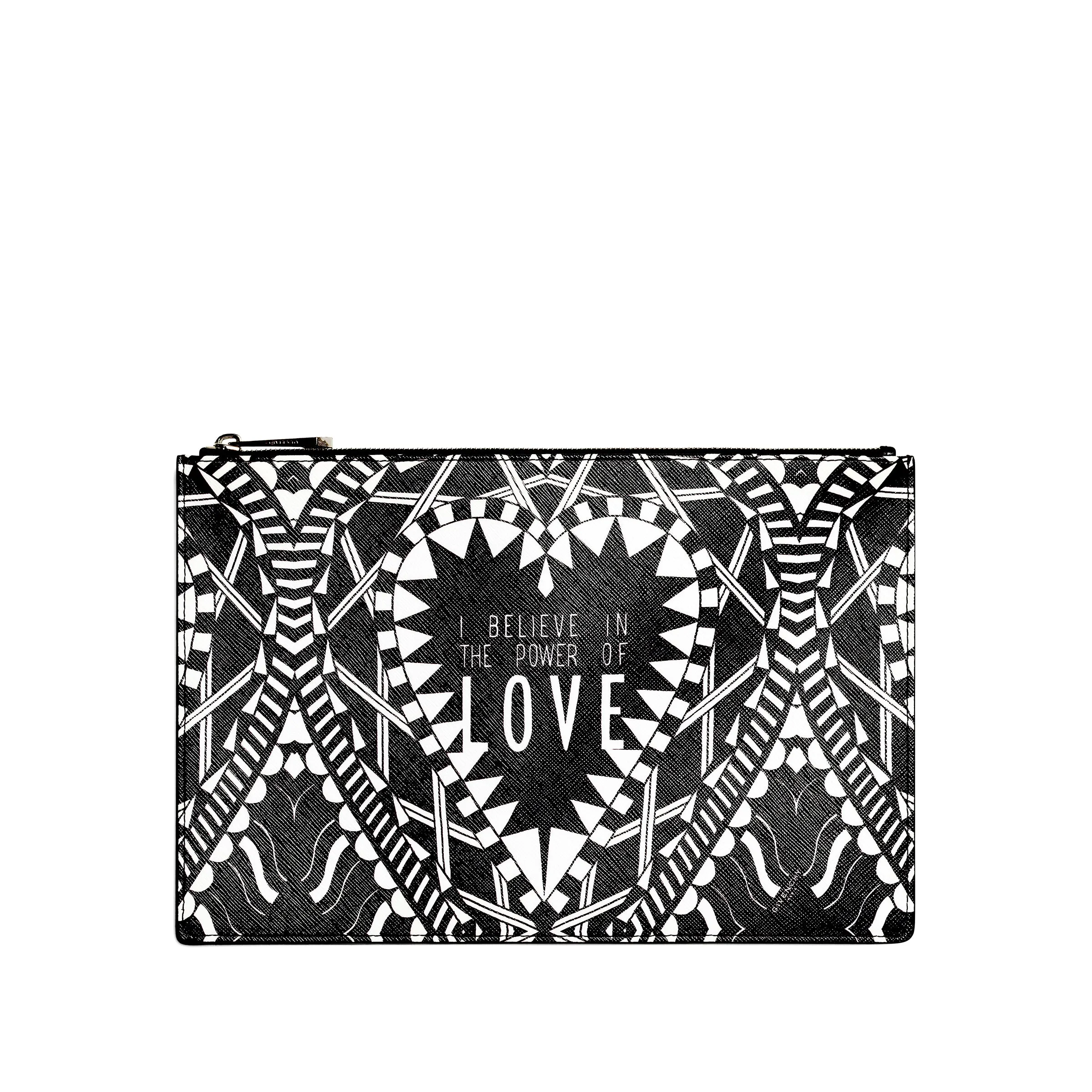 Iconic Print Pouch in Black/White sold by MARAIS