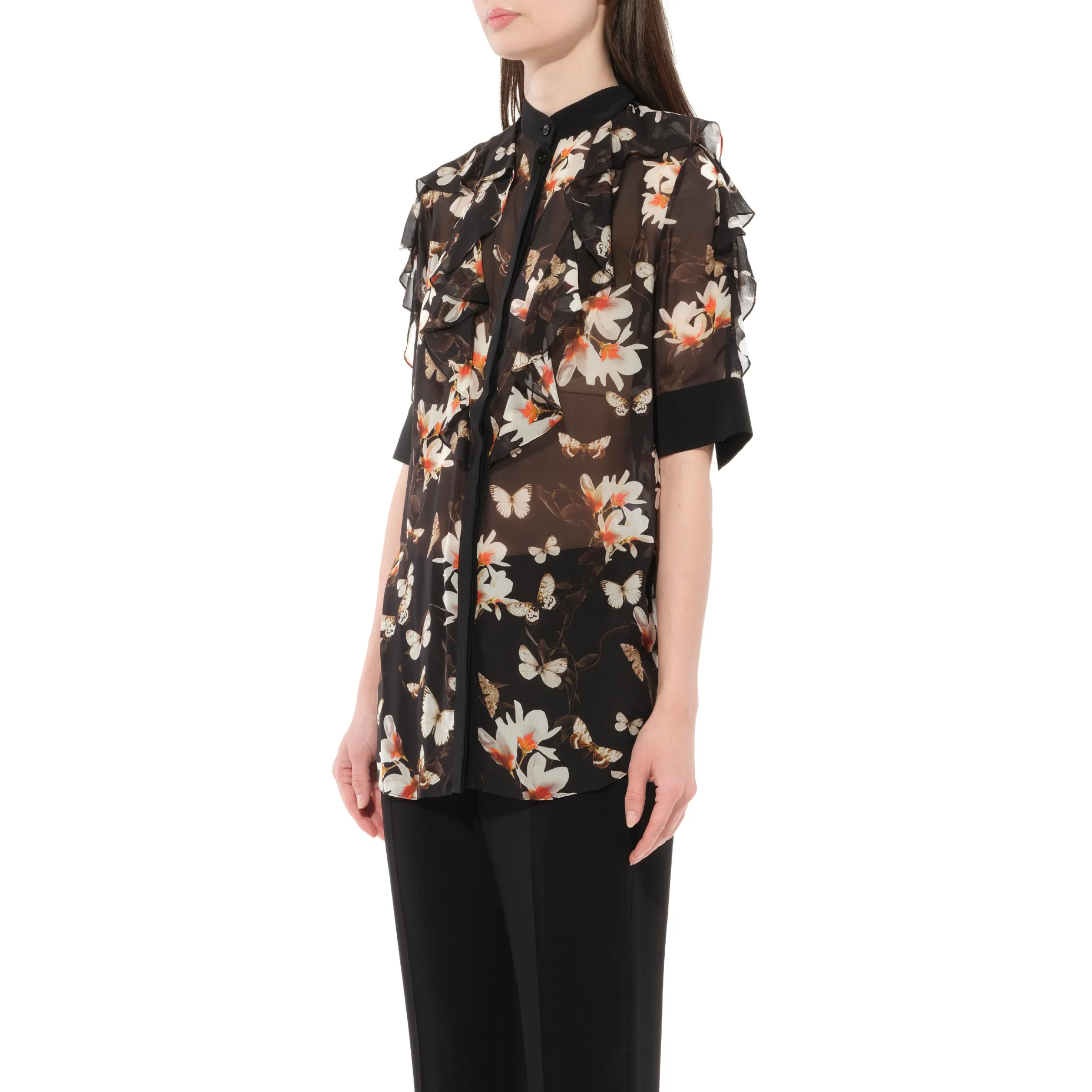 Short Sleeve Shirt with Flower Print sold by MARAIS product image thumbnail 5