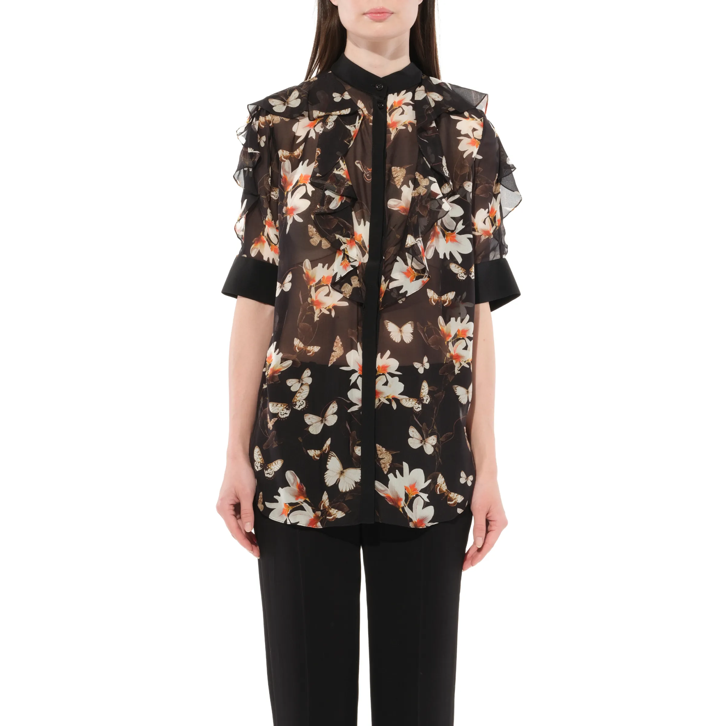 Short Sleeve Shirt with Flower Print sold by MARAIS