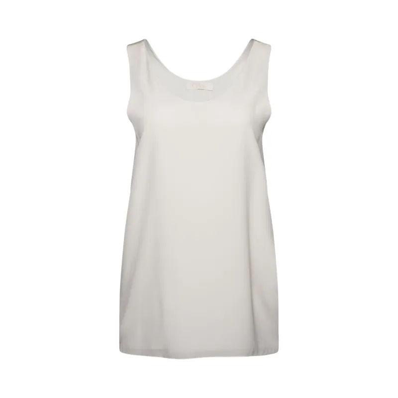 Sleeveless Top in White sold by MARAIS