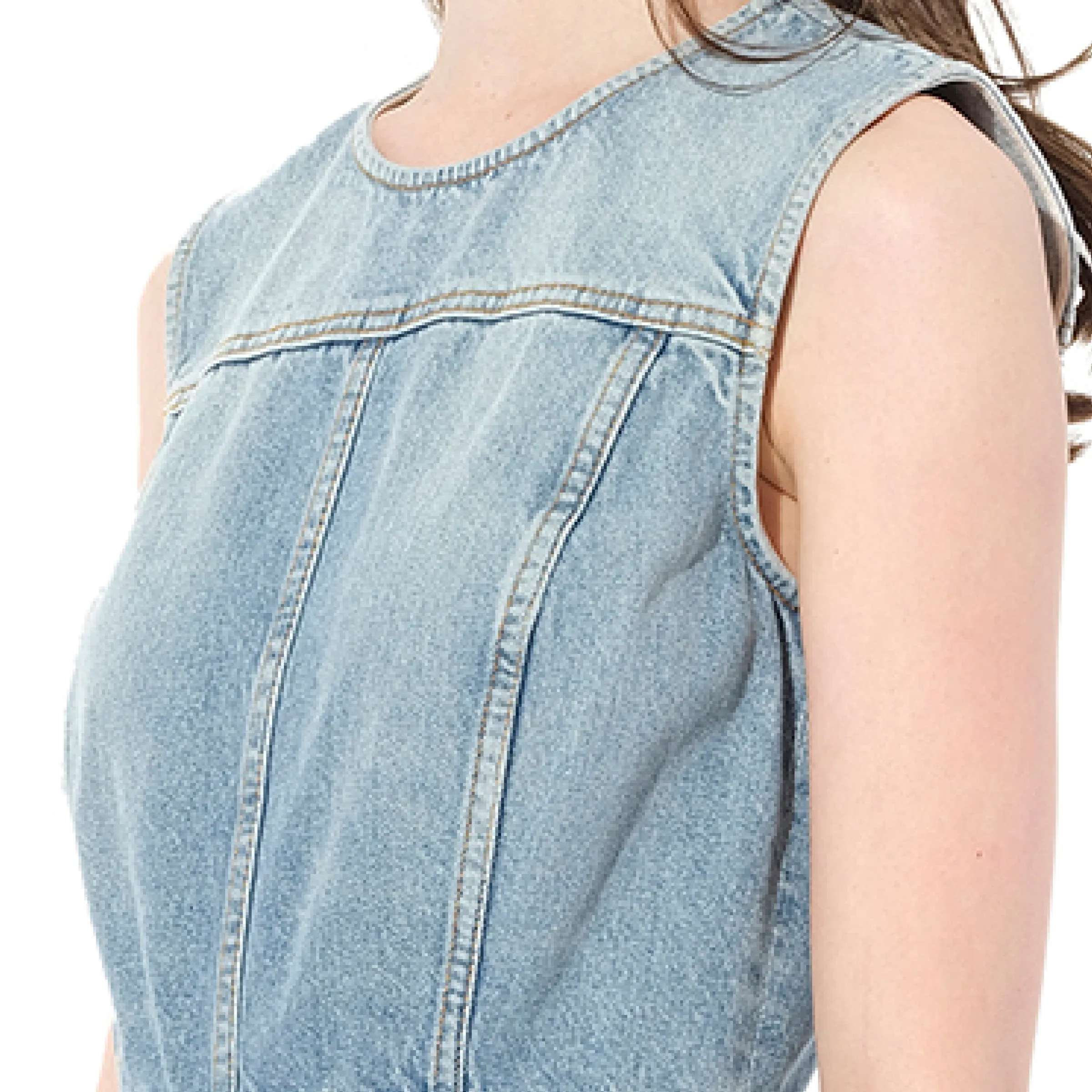 Abito Denim Dress in Blue sold by MARAIS product image thumbnail 2