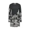 Long Print Sweater in Grey/White sold by MARAIS