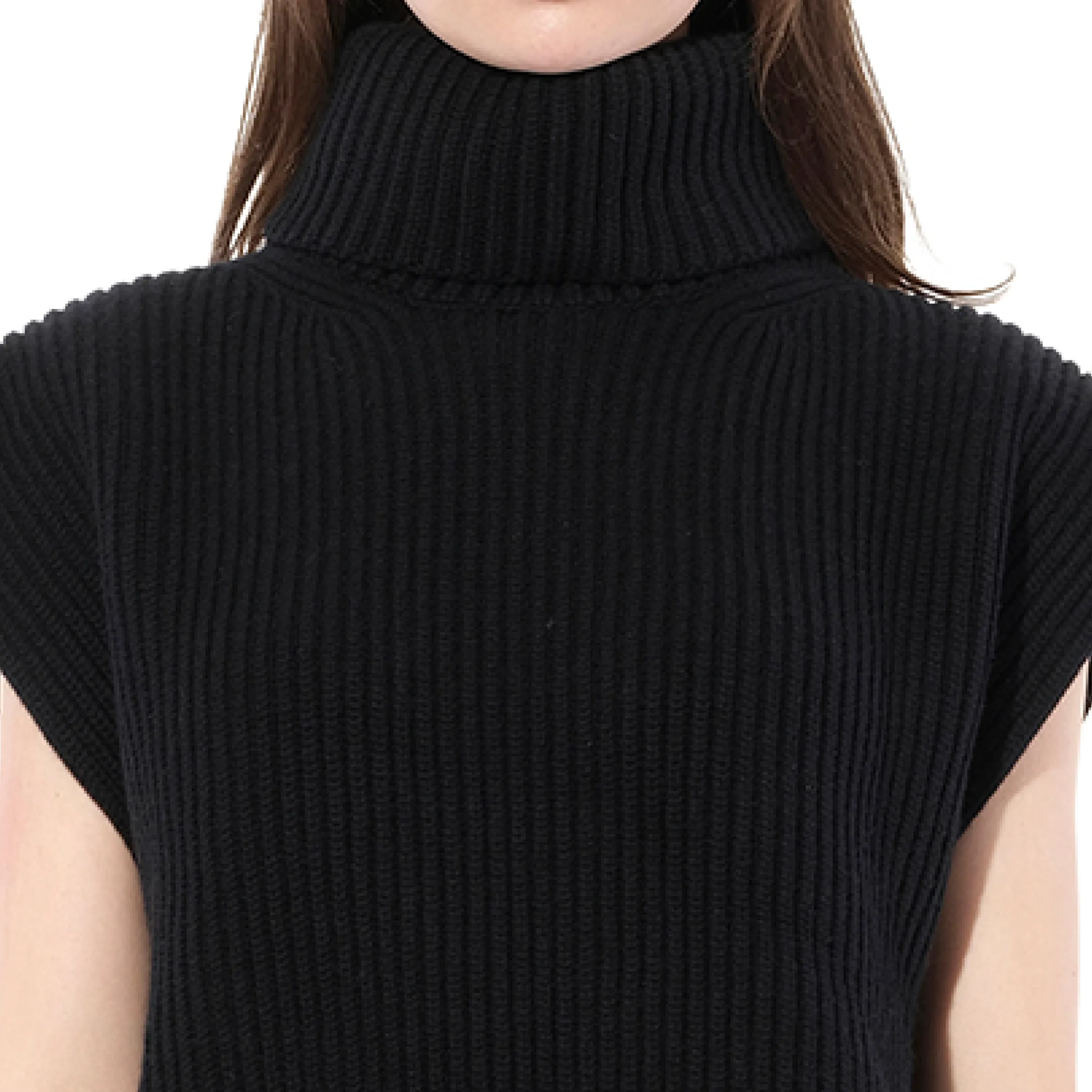 Turtle Neck Knitwear in Black sold by MARAIS product image thumbnail 2