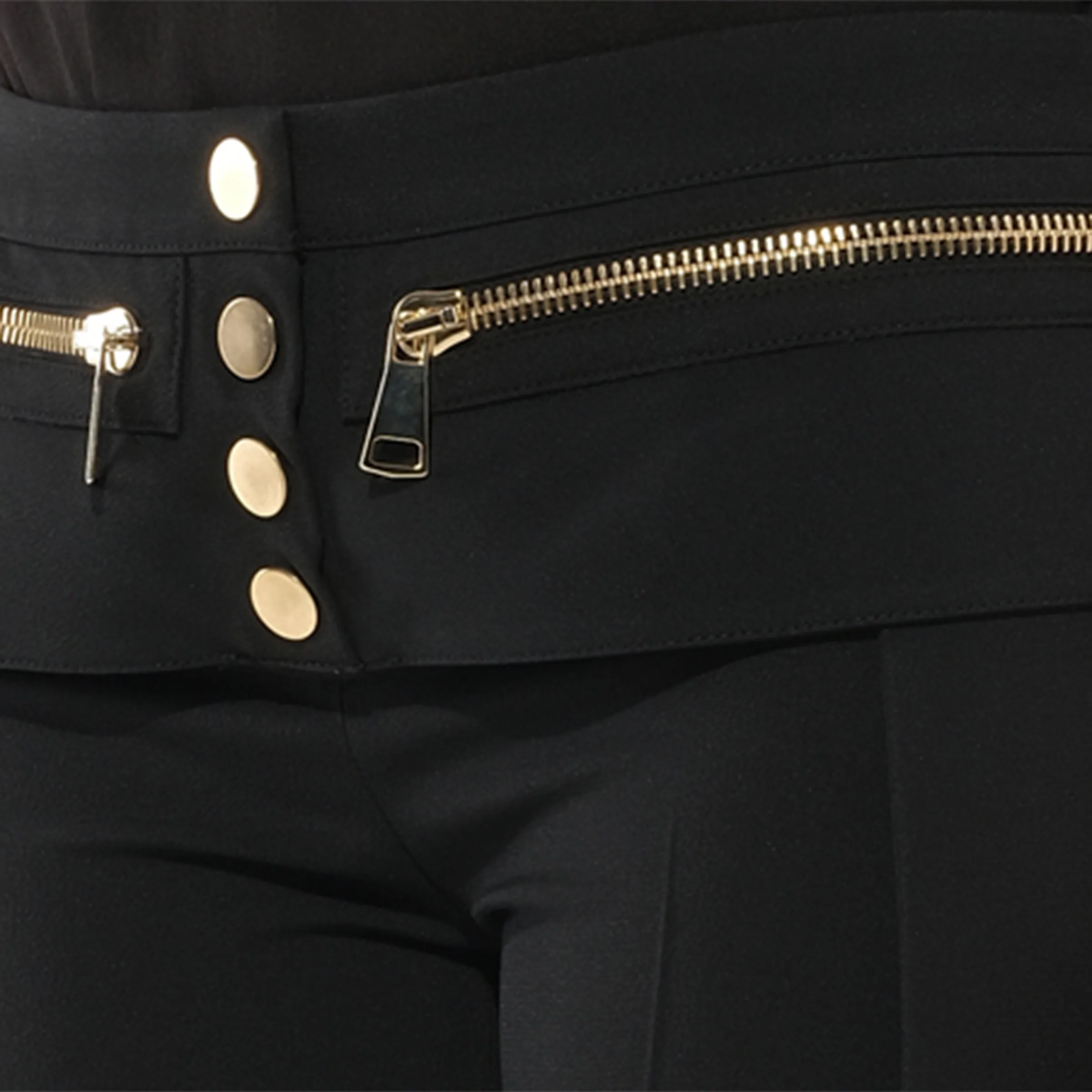Wait Zip Pants in Black sold by MARAIS product image thumbnail 2