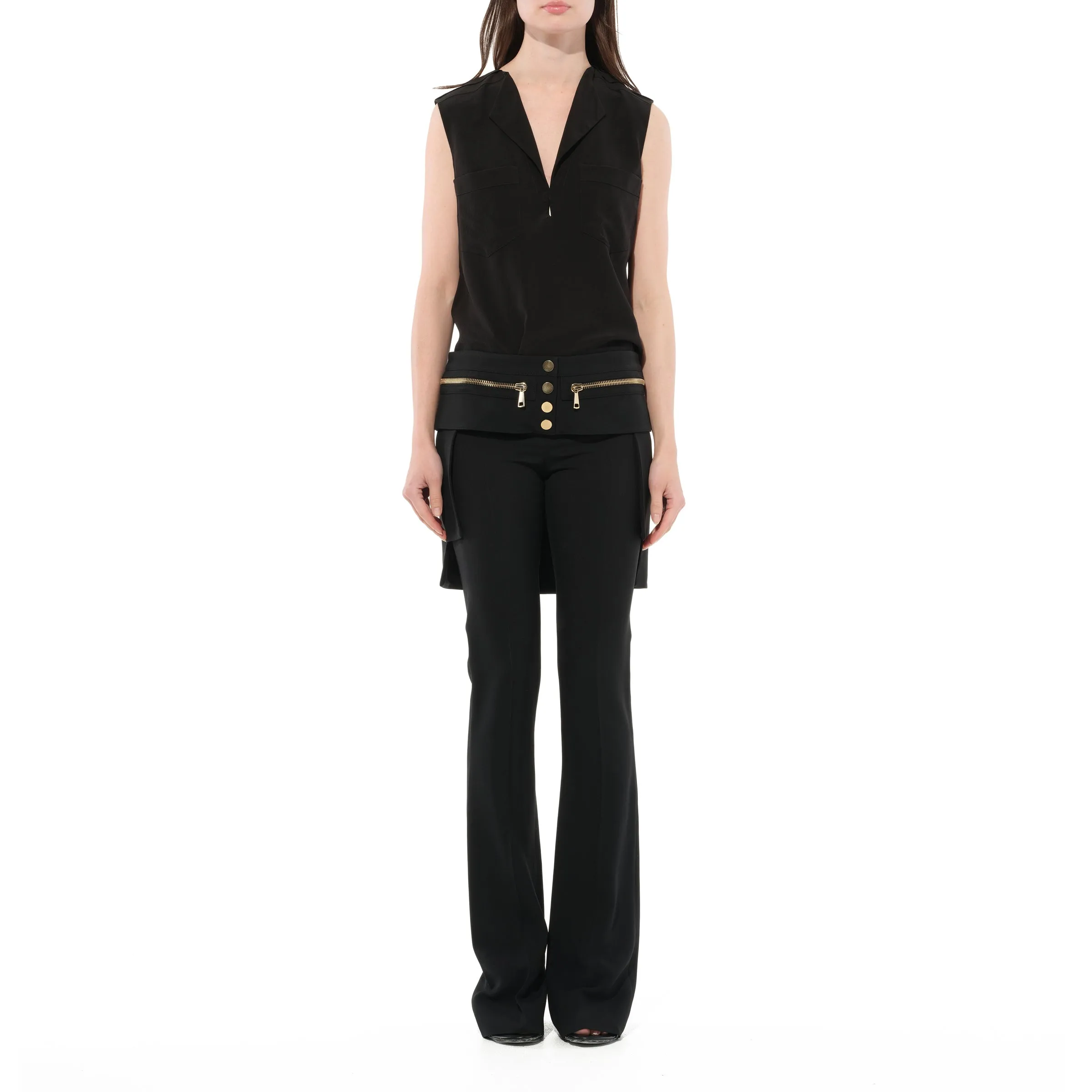Wait Zip Pants in Black sold by MARAIS product image thumbnail 4