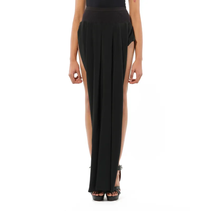 Woven Skirt in Black sold by MARAIS