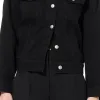 Washed Denim Jacket in Black sold by MARAIS