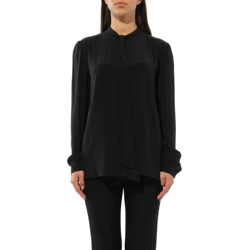 Long Sleeve Top in Black sold by MARAIS
