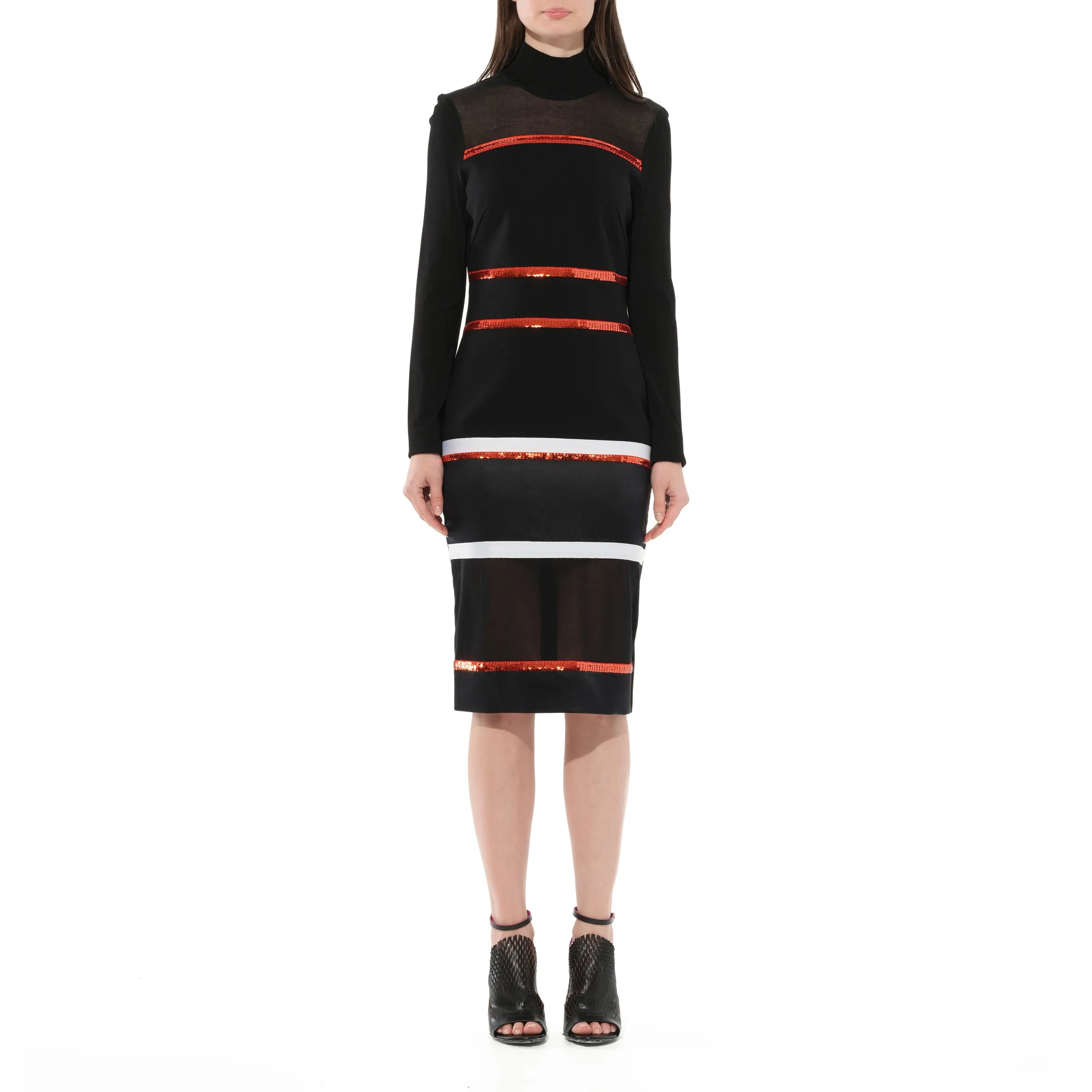 Long Dress in Black/Red/White sold by MARAIS product image thumbnail 4