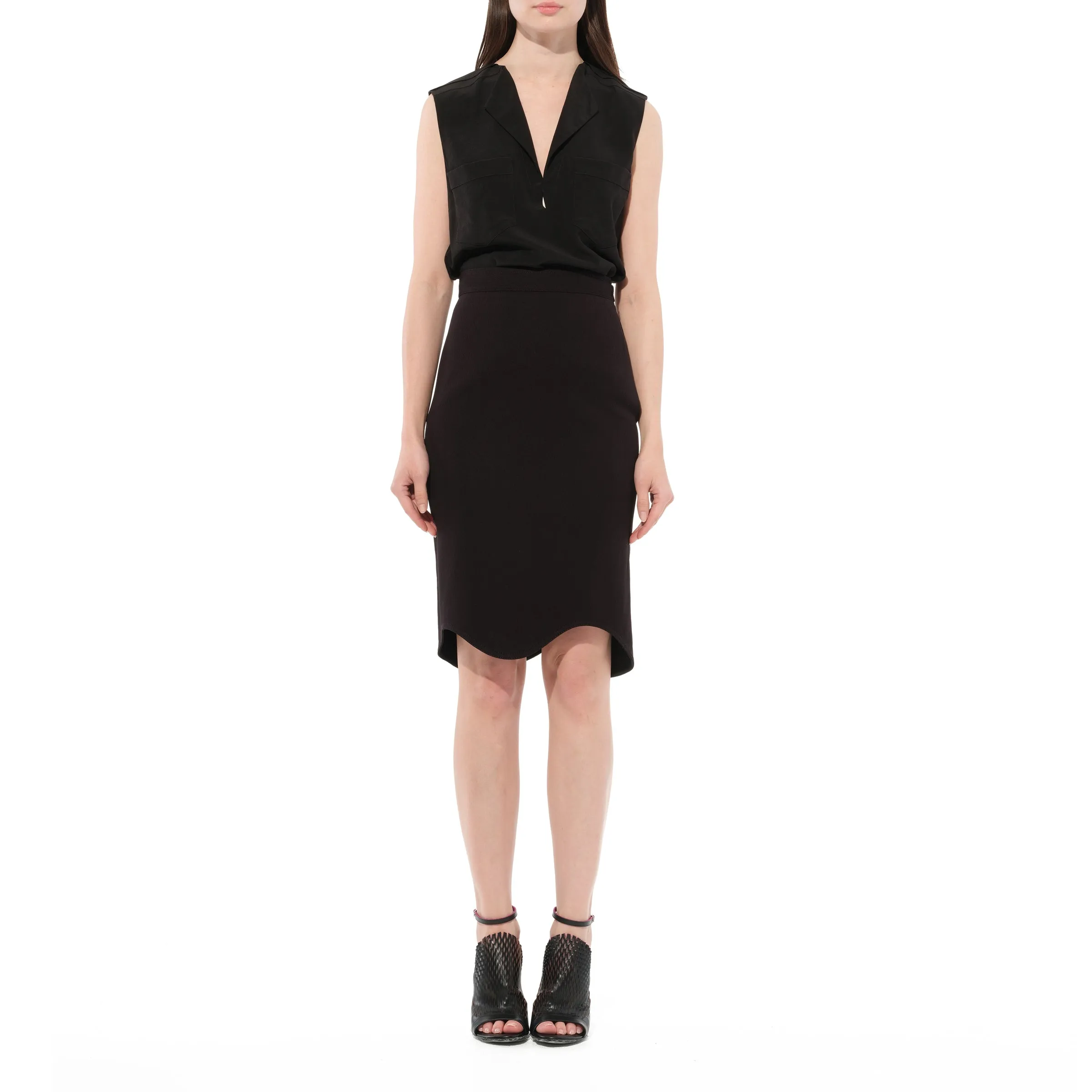 Podium Skirt in Black sold by MARAIS product image thumbnail 4