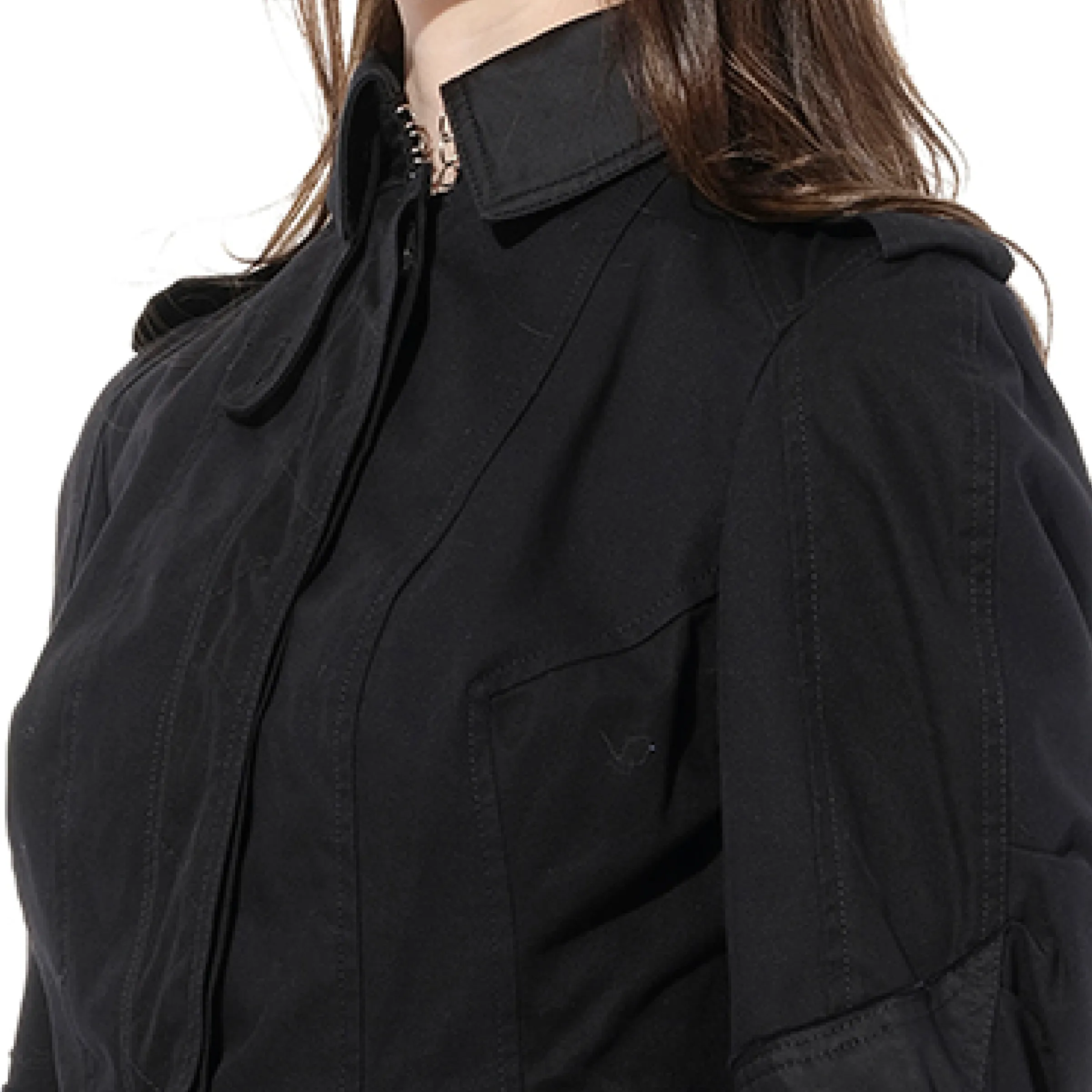 Military Peplum Jacket in Black sold by MARAIS product image thumbnail 2