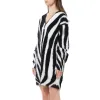 Short Dress in Black/White sold by MARAIS