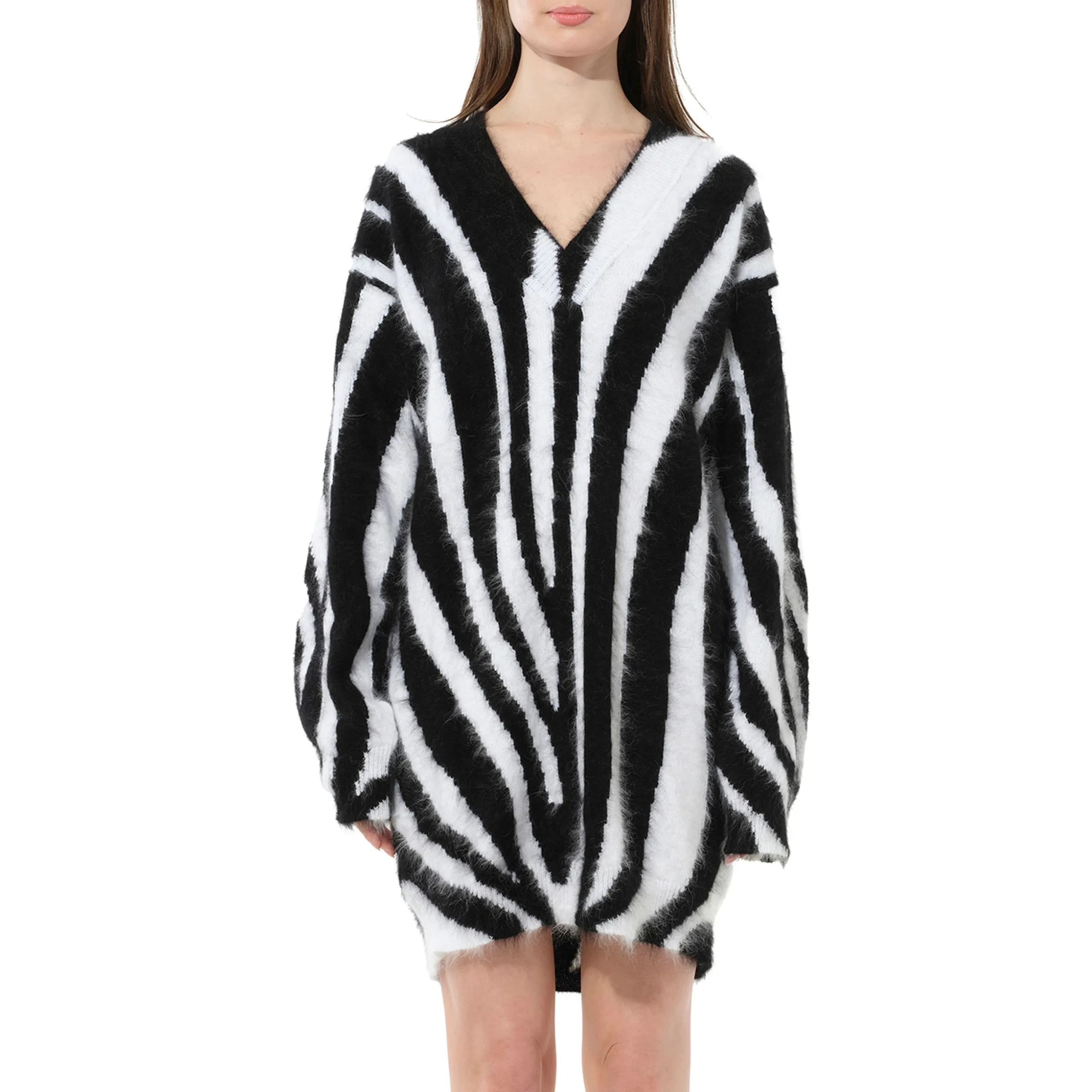 Short Dress in Black/White sold by MARAIS