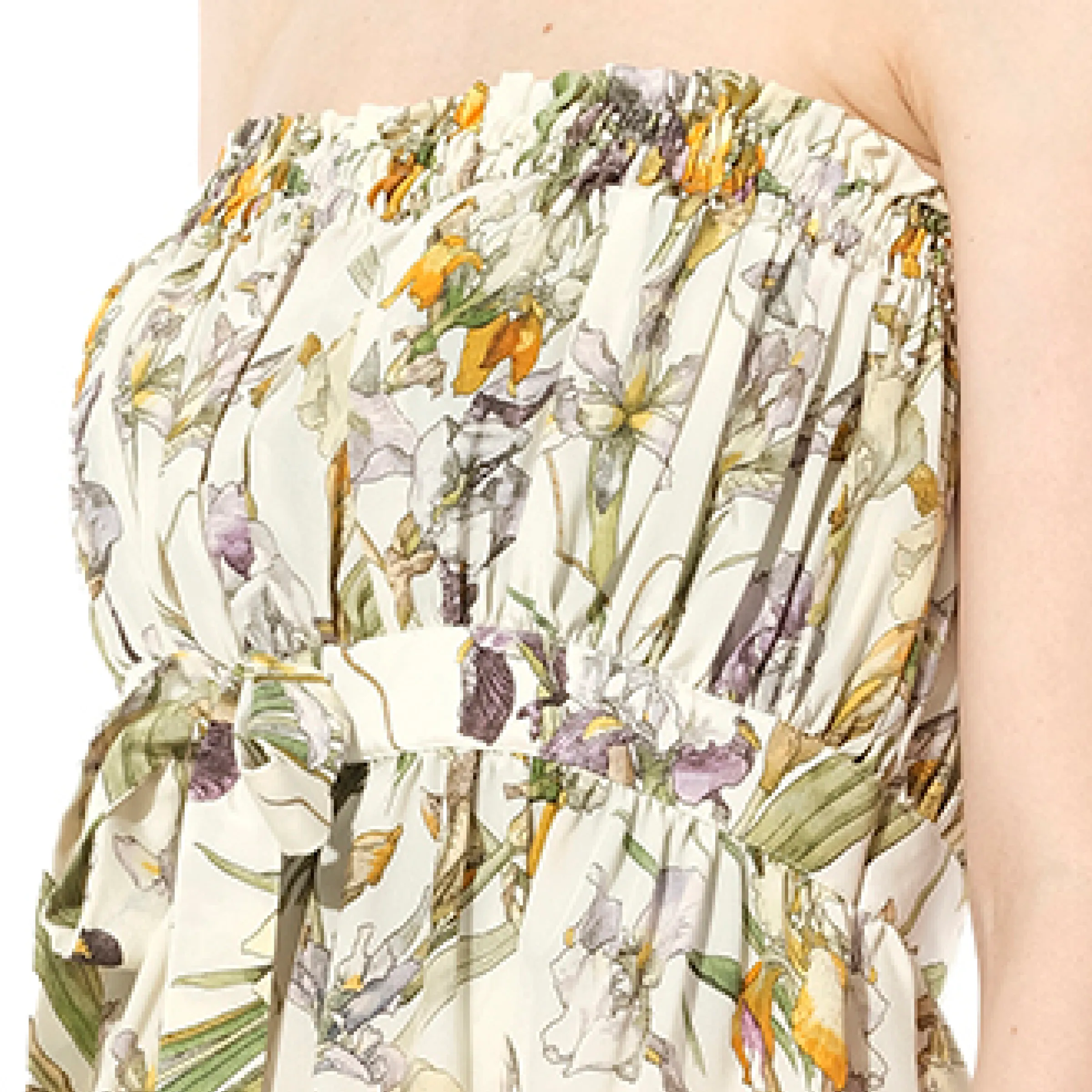 Iris Print Dress in Ivory sold by MARAIS product image thumbnail 2