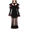 Long Sleeve Knit Dress in Black sold by MARAIS