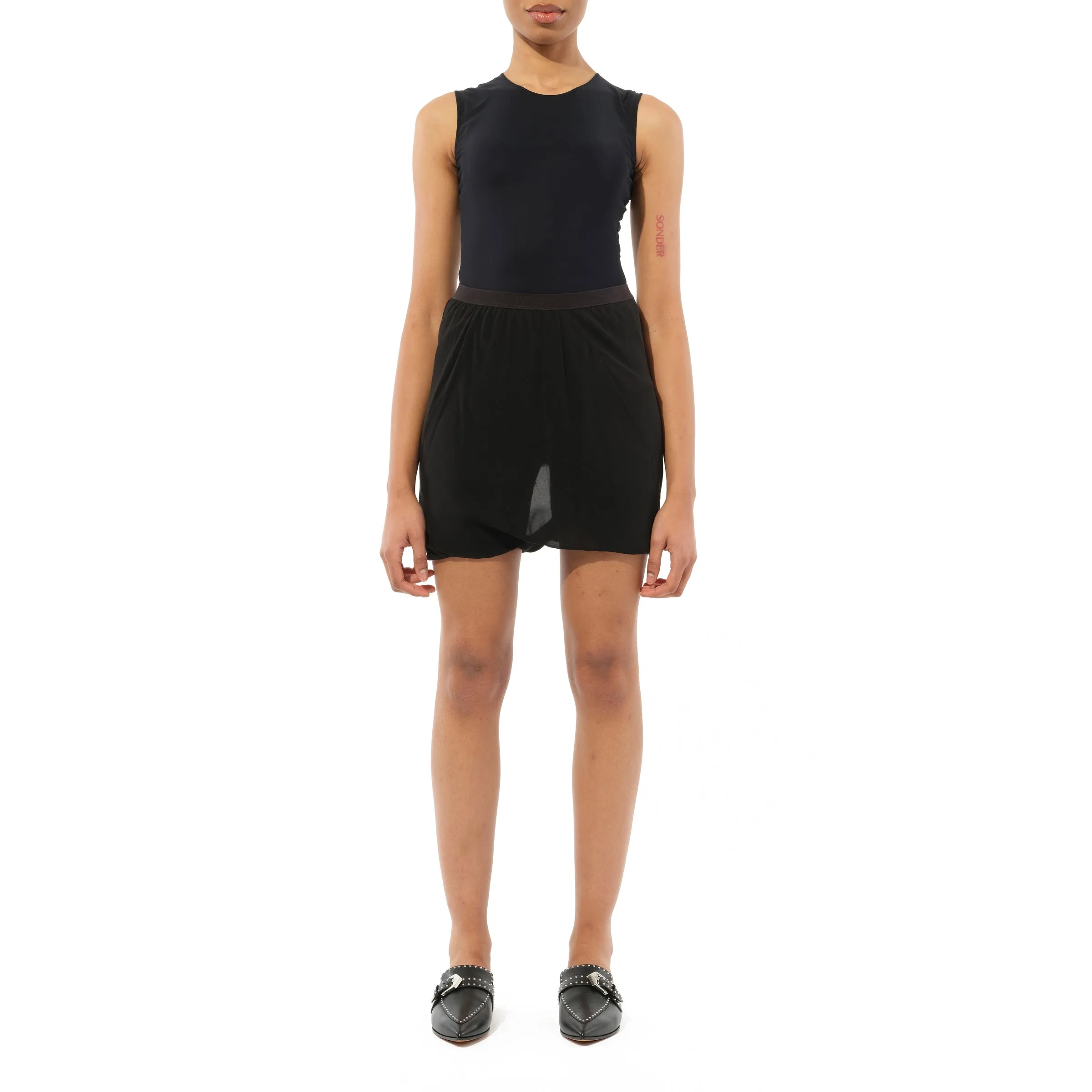Woven Shorts in Black sold by MARAIS product image thumbnail 4