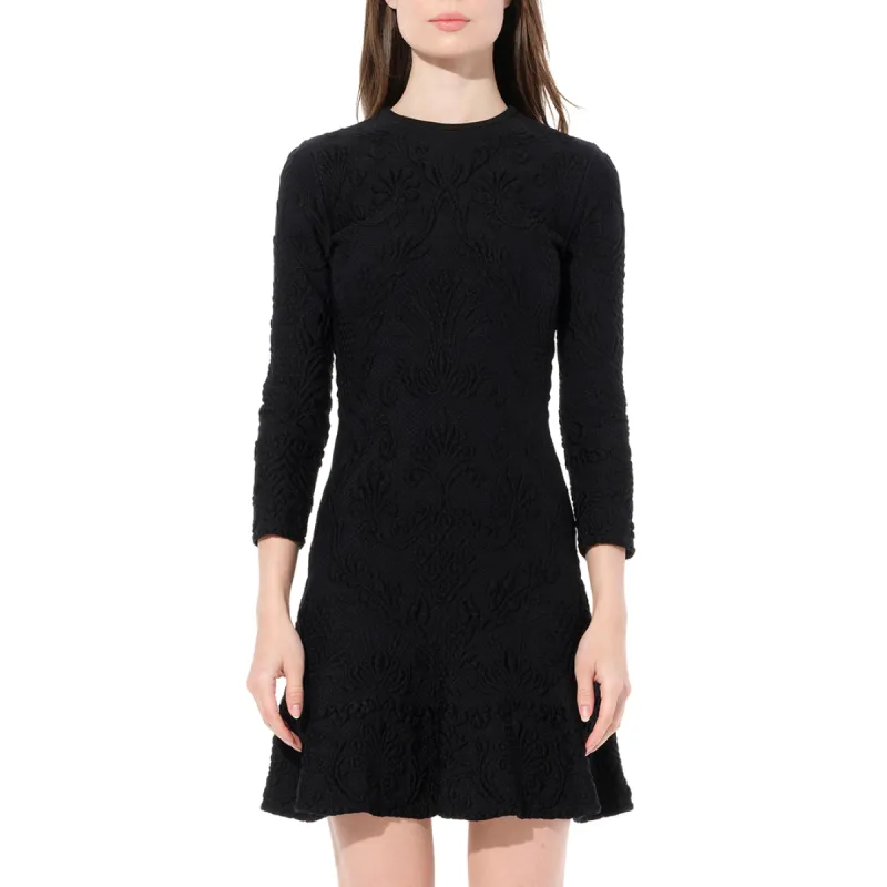 Mini Quilting Dress in Black sold by MARAIS