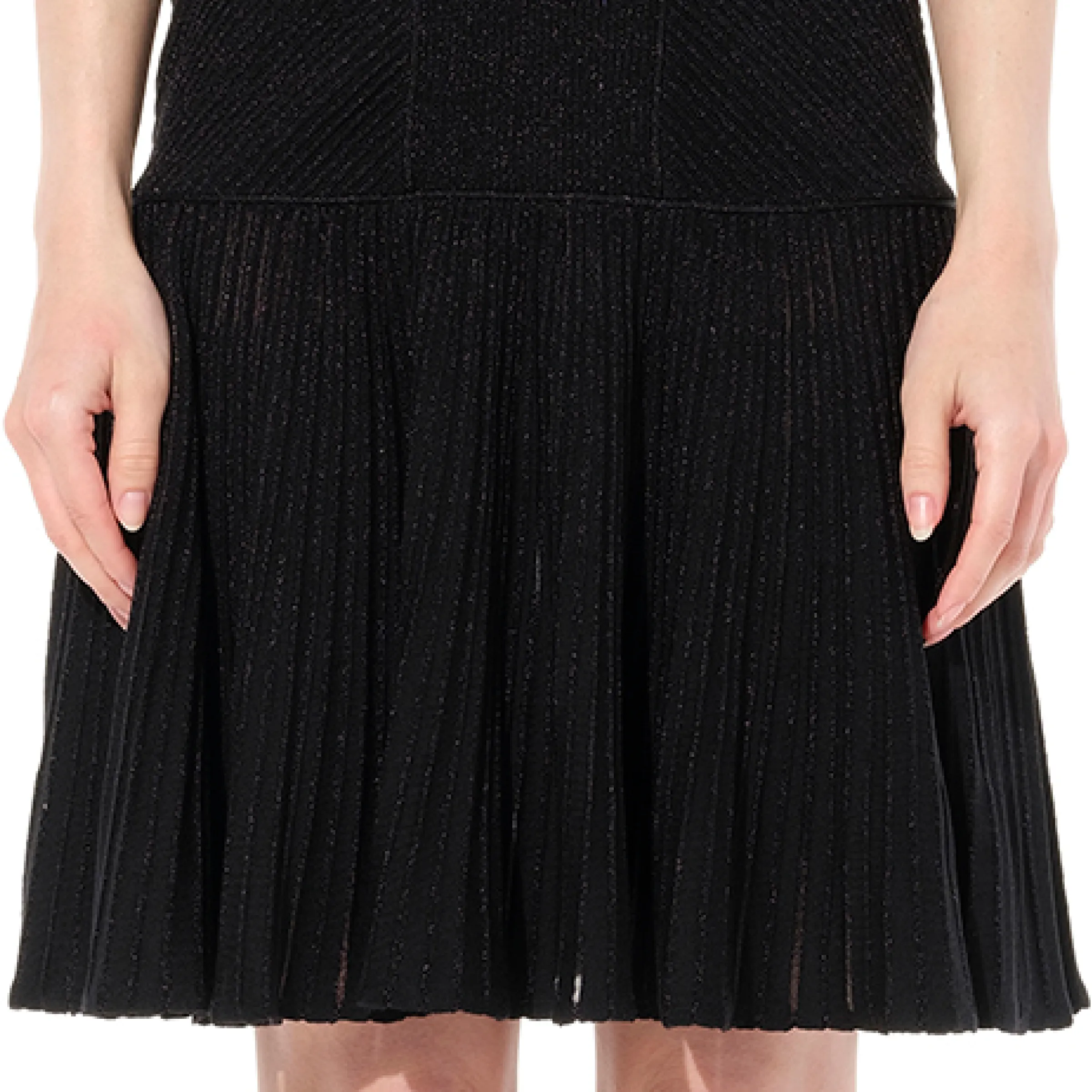 Knit Metal Dress in Black sold by MARAIS product image thumbnail 3