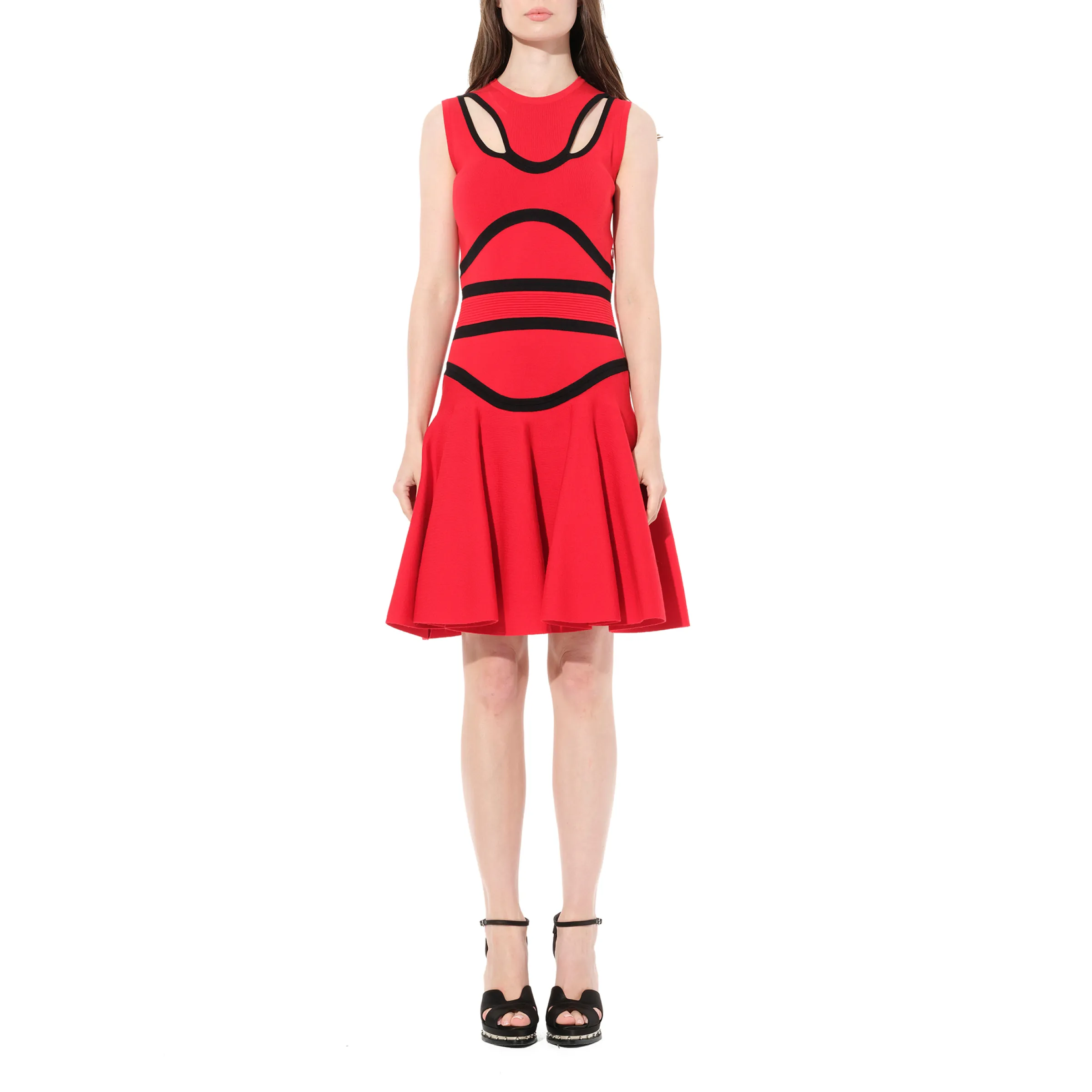 Sleeveless Mini Dress in Red sold by MARAIS product image thumbnail 3
