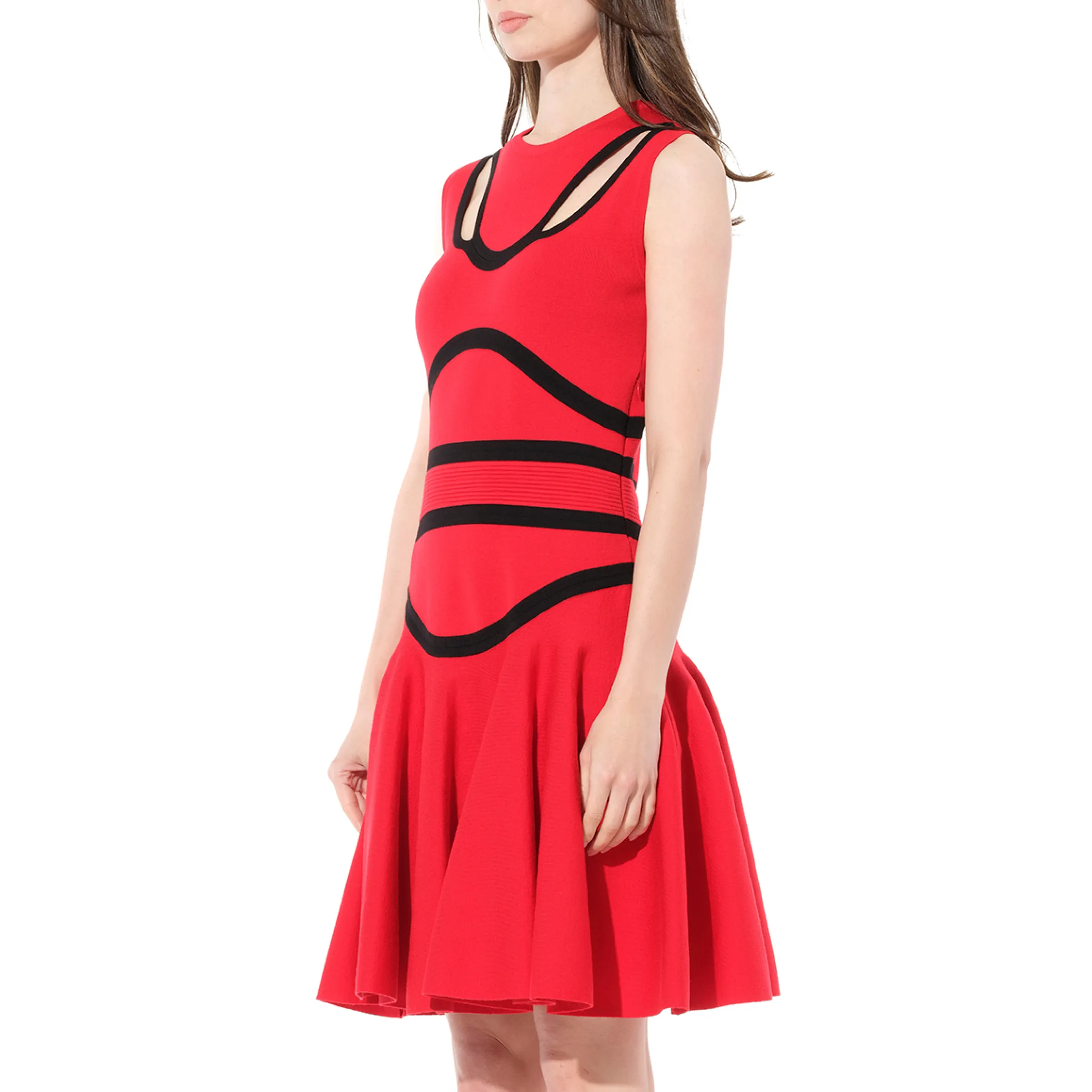 Sleeveless Mini Dress in Red sold by MARAIS product image thumbnail 5