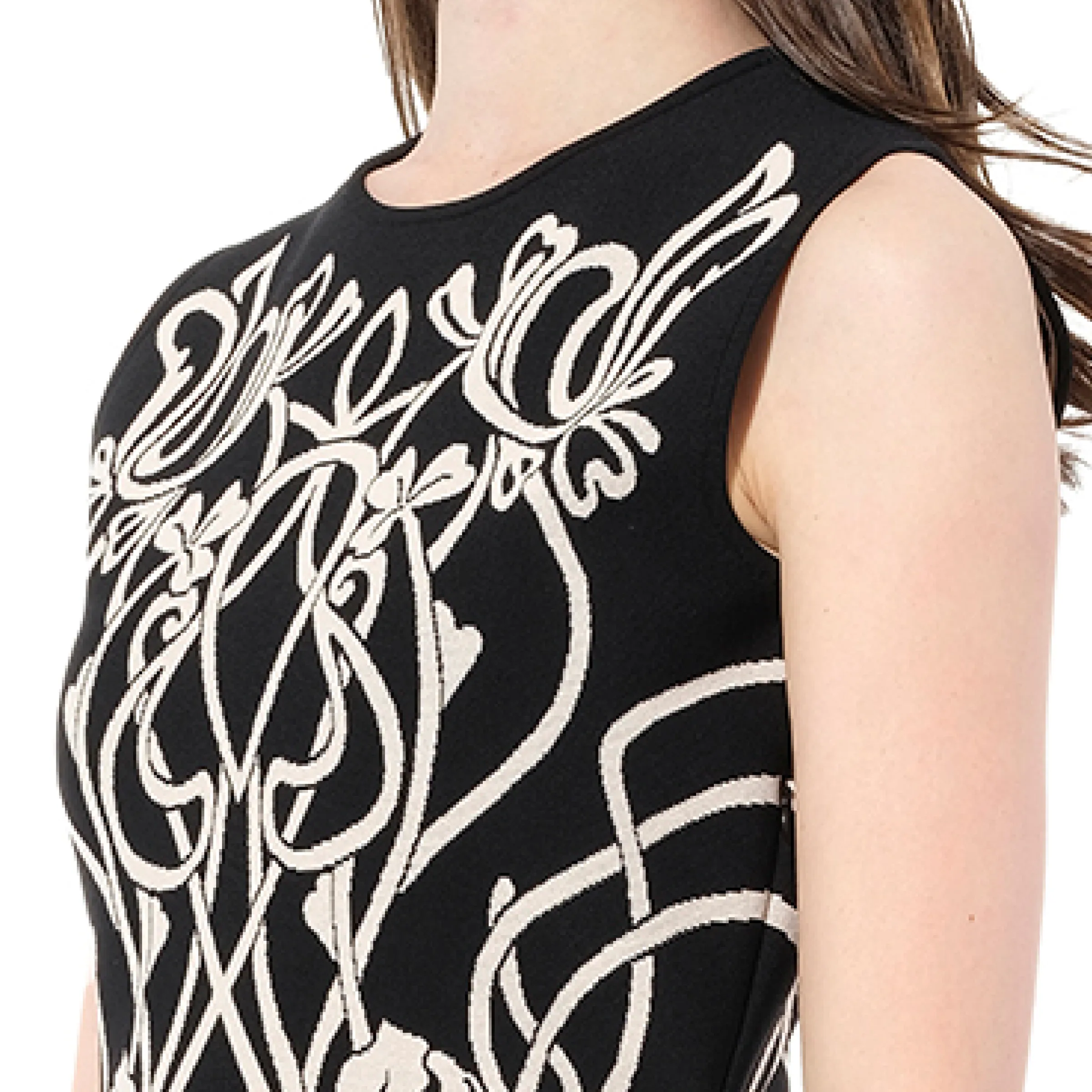 Sleeveless Mini Dress in Black sold by MARAIS product image thumbnail 3