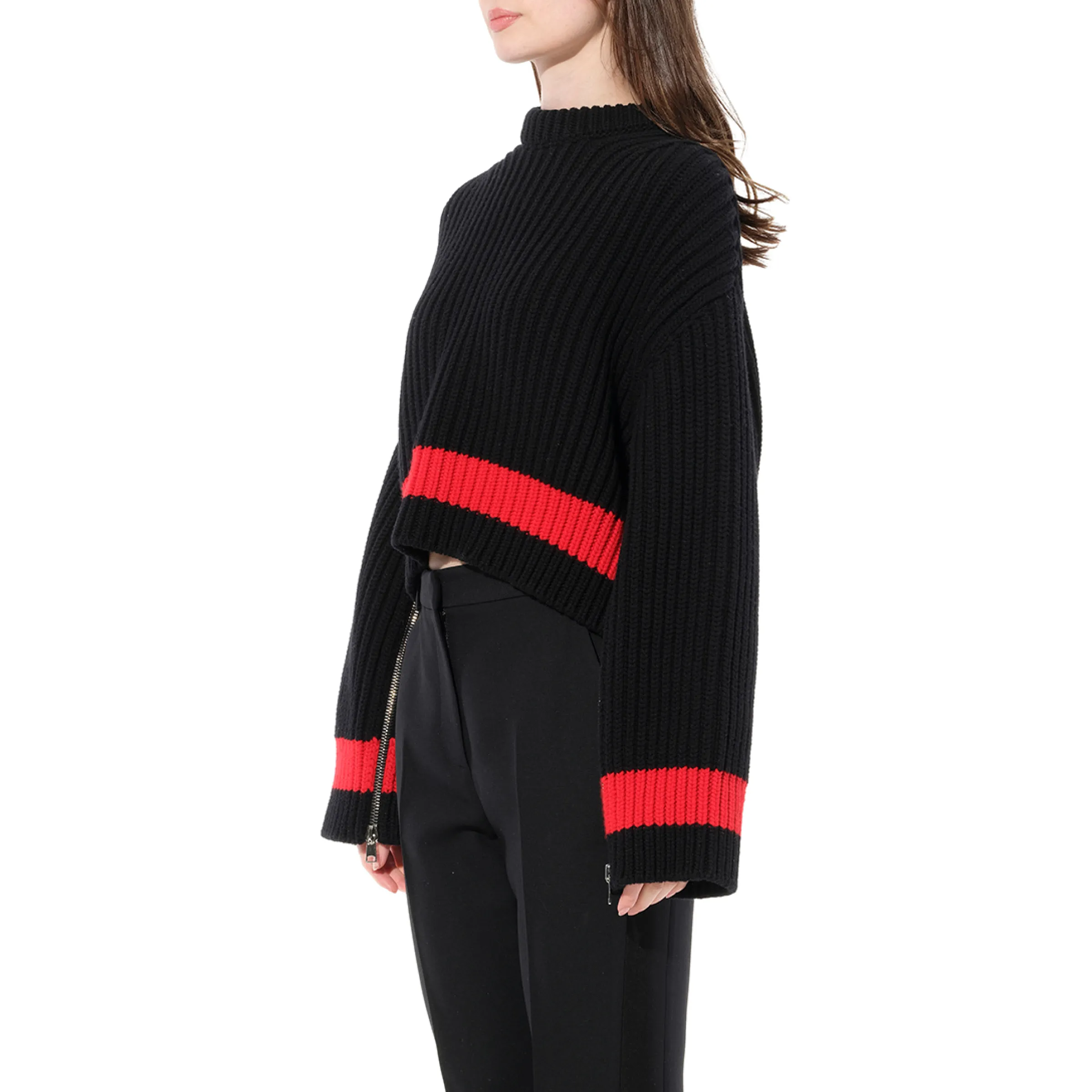 Chunky Rib Knitwear in Black sold by MARAIS product image thumbnail 5