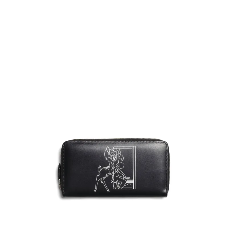 Pandora Zip Wallet in Black sold by MARAIS