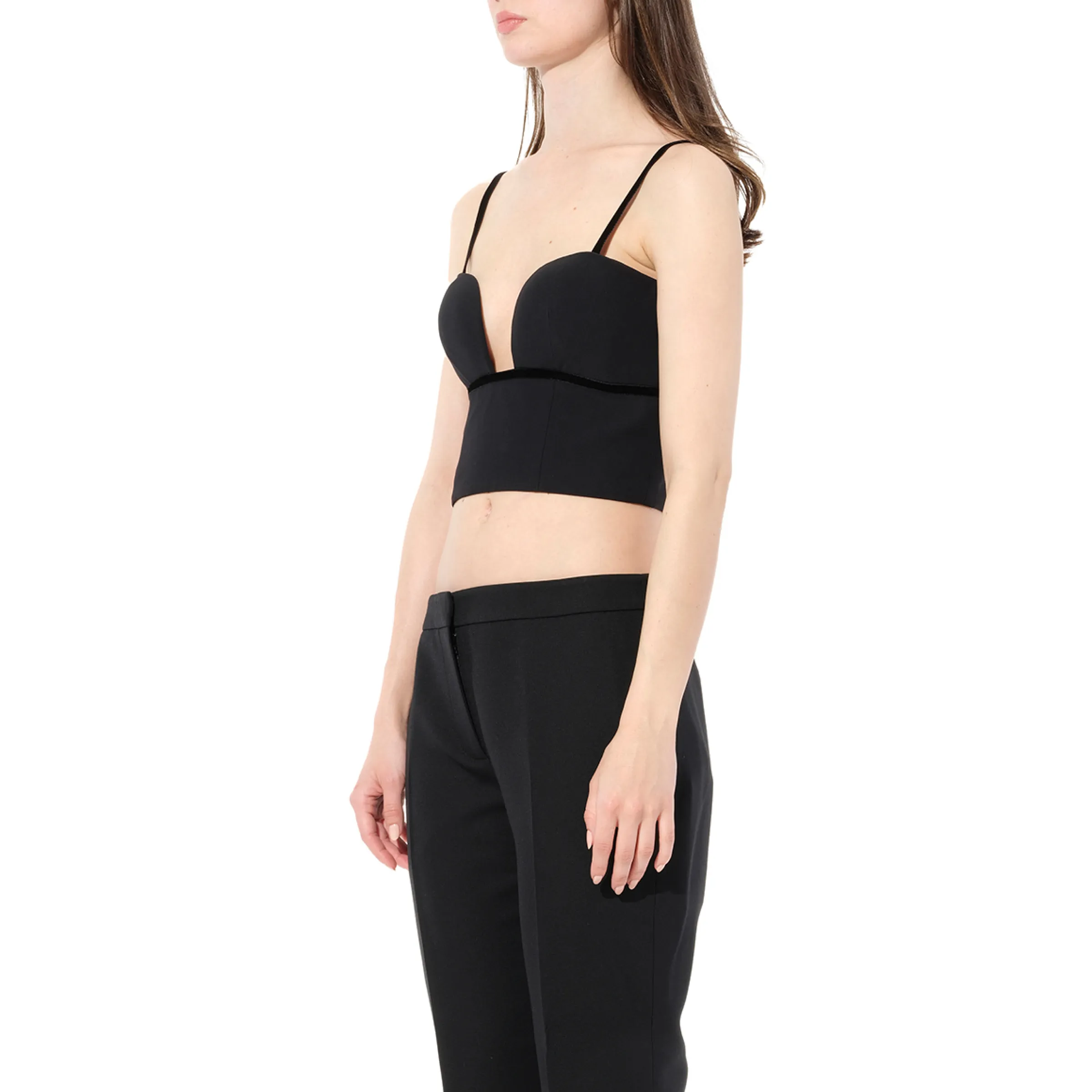 Leaf Crepe Top in Black sold by MARAIS product image thumbnail 5