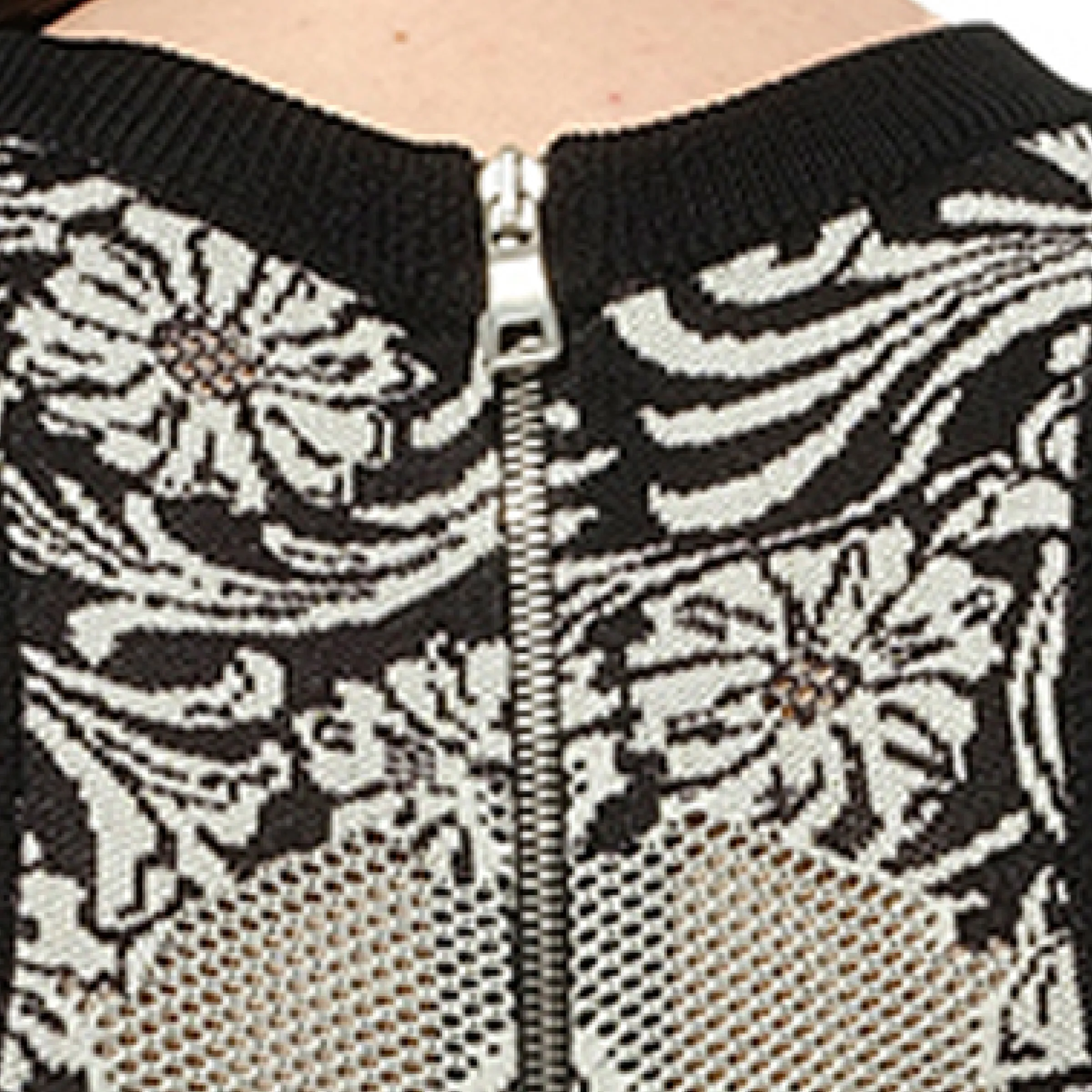 Knit Dress Const in Black/White sold by MARAIS product image thumbnail 3