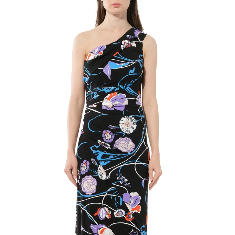 Floral Lng Dress in Celeste sold by MARAIS
