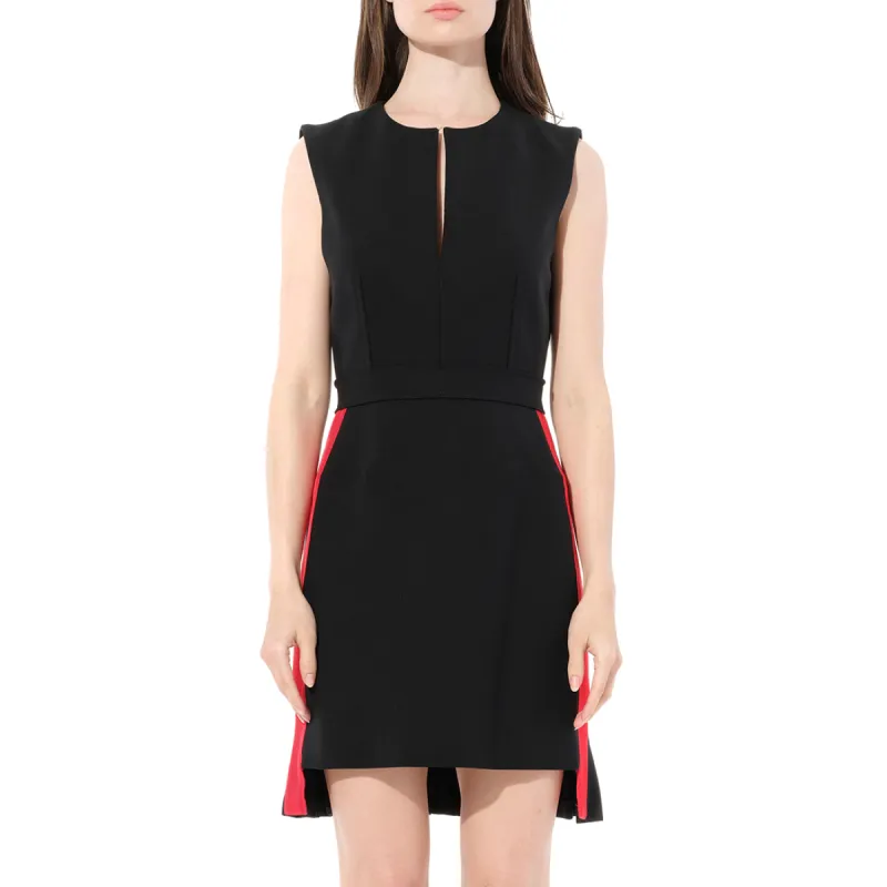 Stripe Mini Dress in Black sold by MARAIS