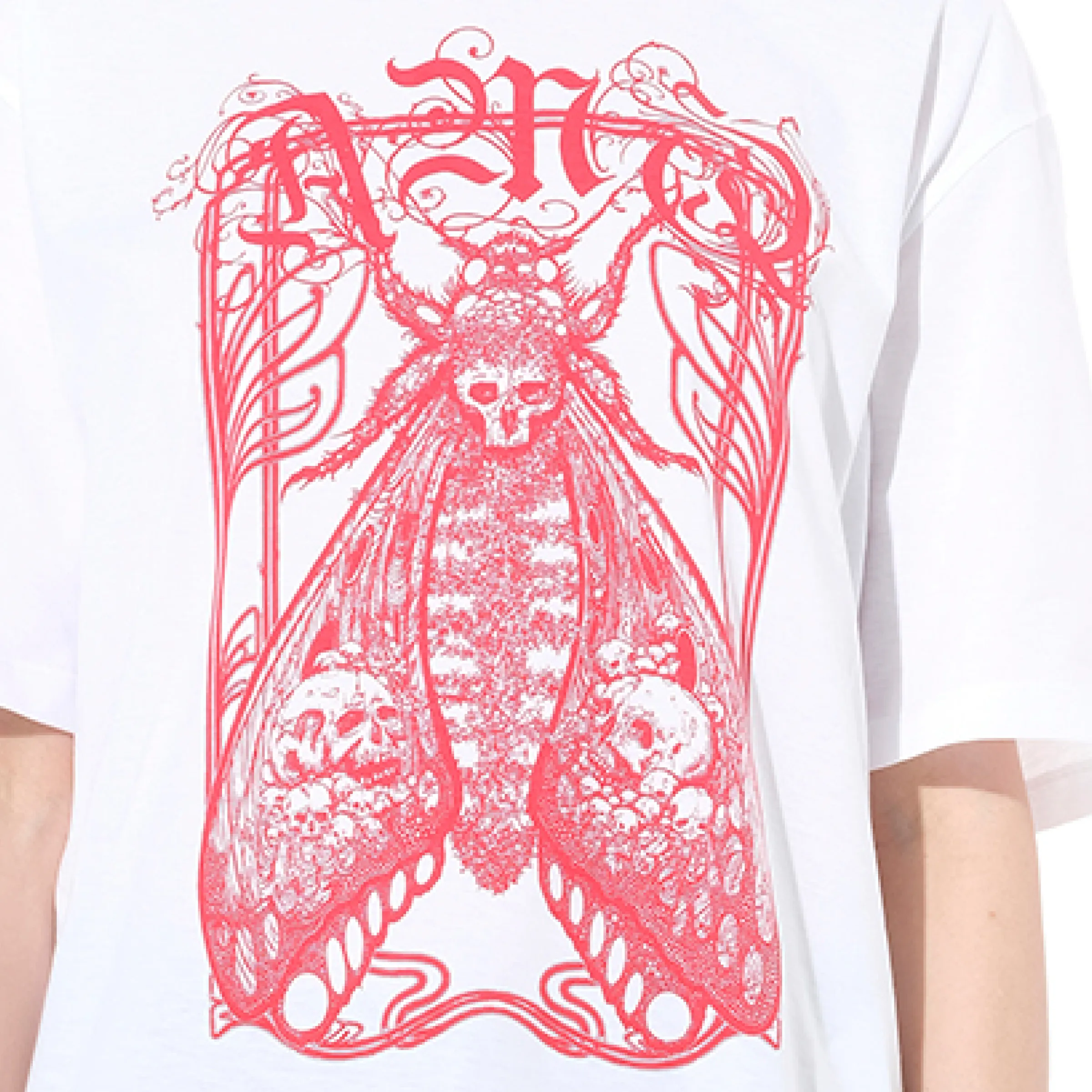 Moth Oversize T-Shirt in White sold by MARAIS product image thumbnail 3