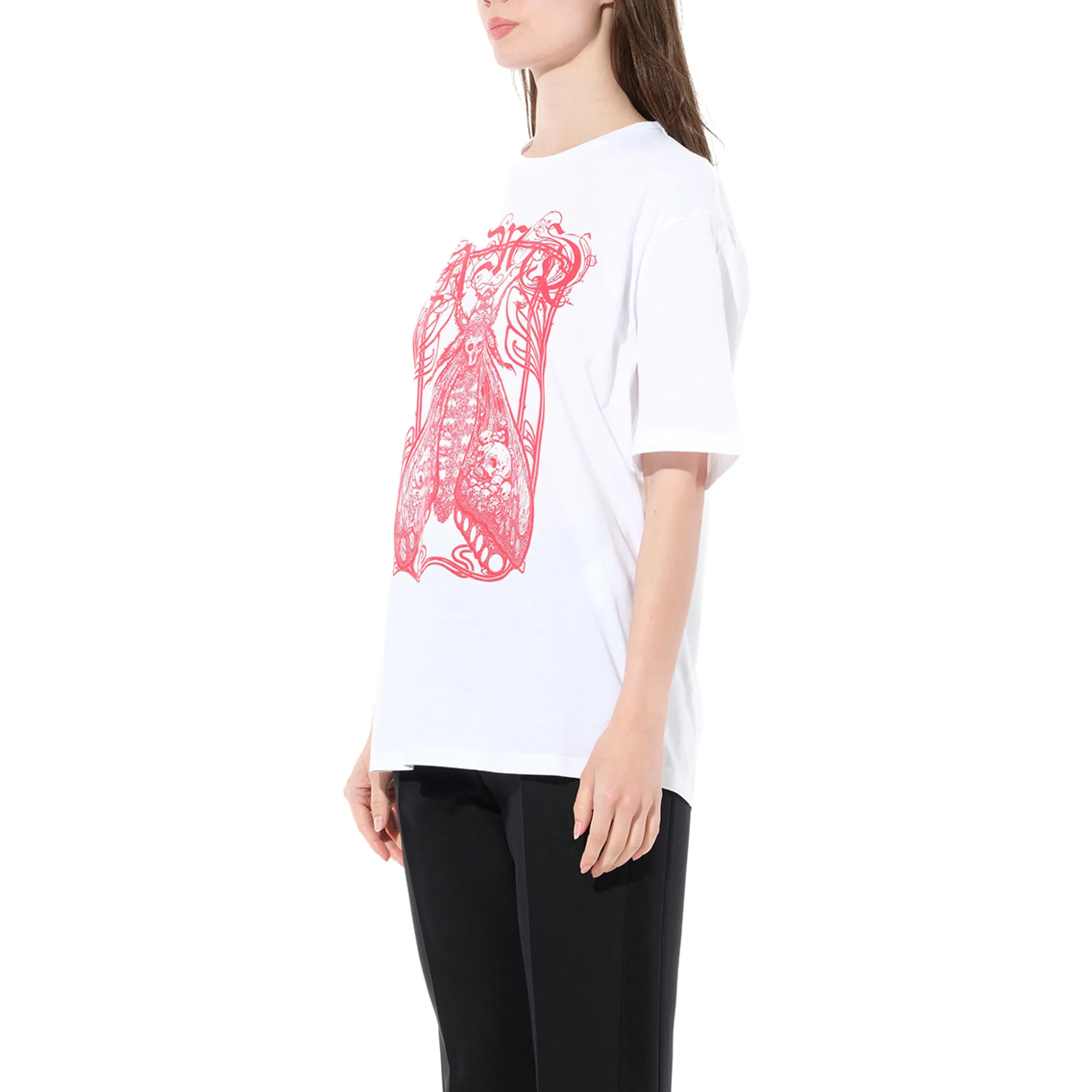 Moth Oversize T-Shirt in White sold by MARAIS product image thumbnail 5