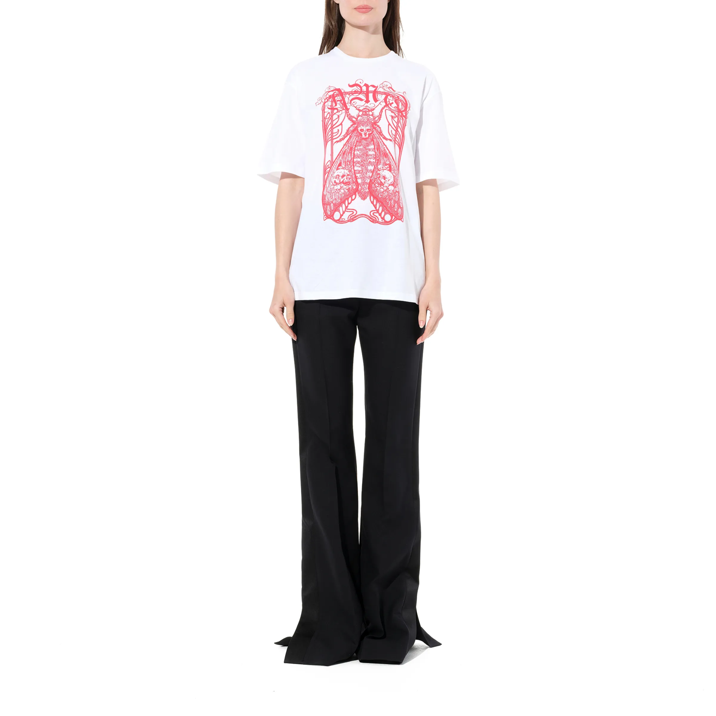 Moth Oversize T-Shirt in White sold by MARAIS product image thumbnail 4