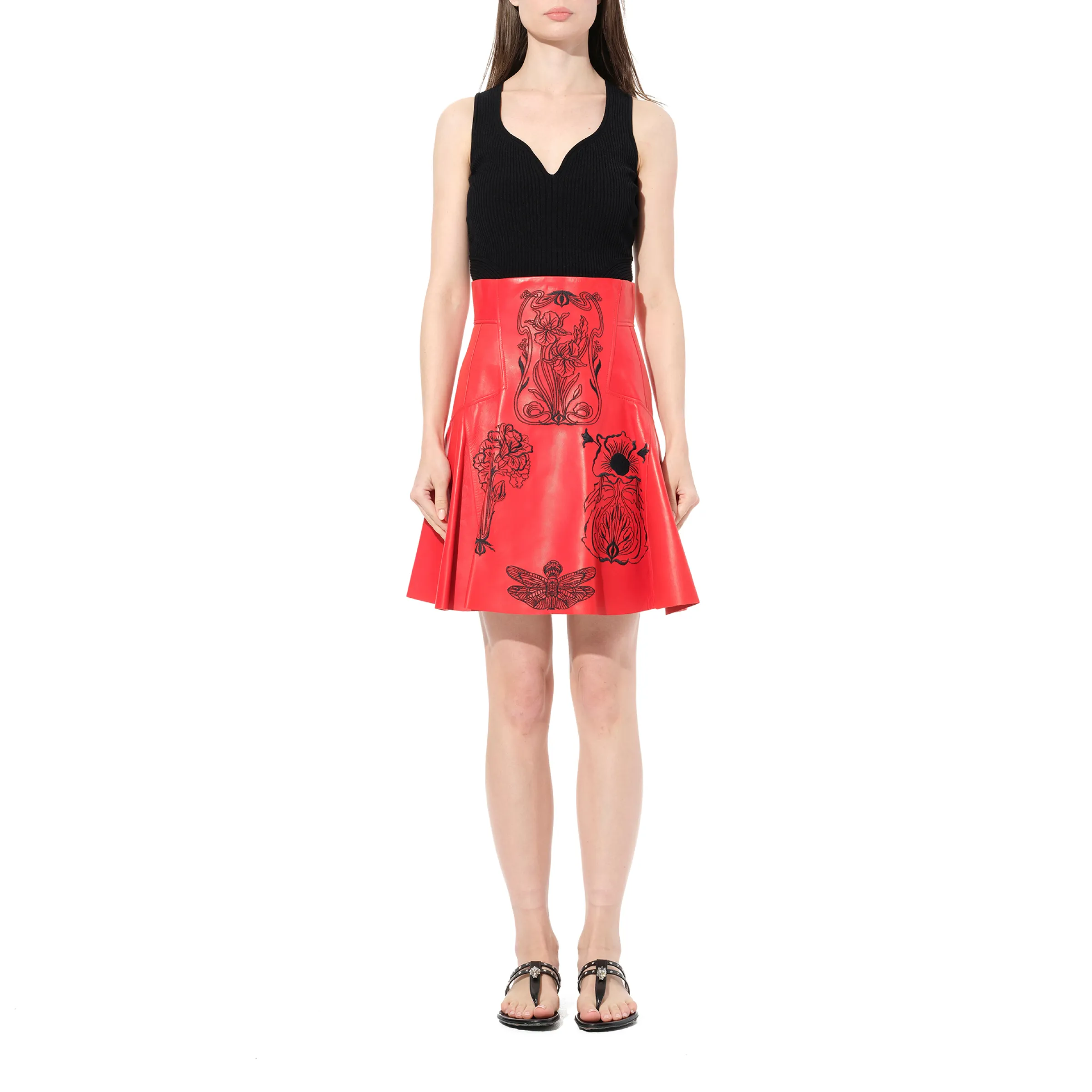 Mini Skirt in Red/Black sold by MARAIS product image thumbnail 4