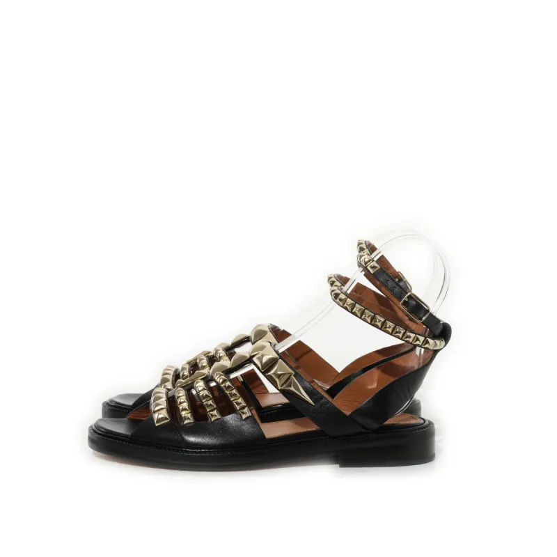 Gladi Flat Sandal in Black sold by MARAIS