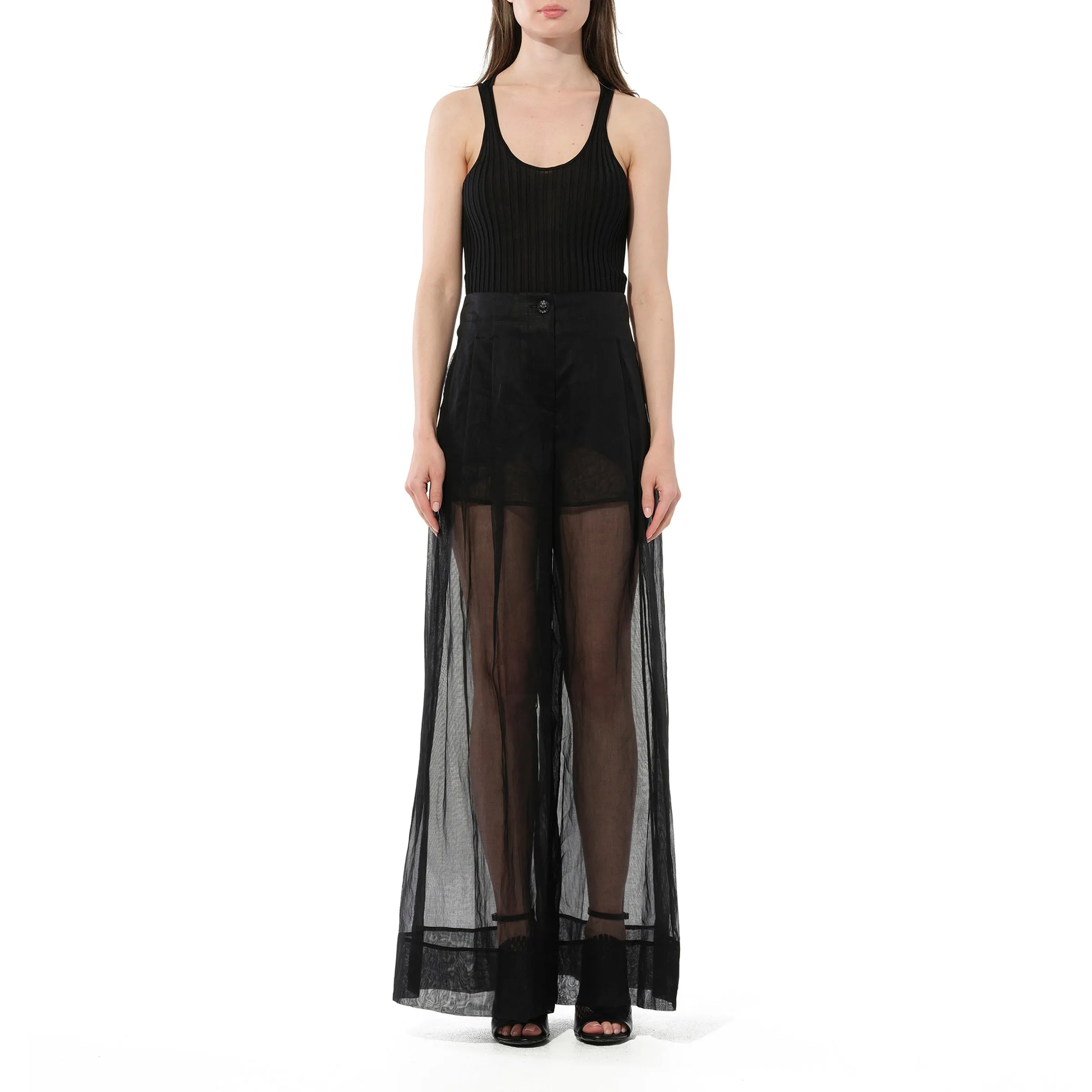 Trousers in Black sold by MARAIS product image thumbnail 4