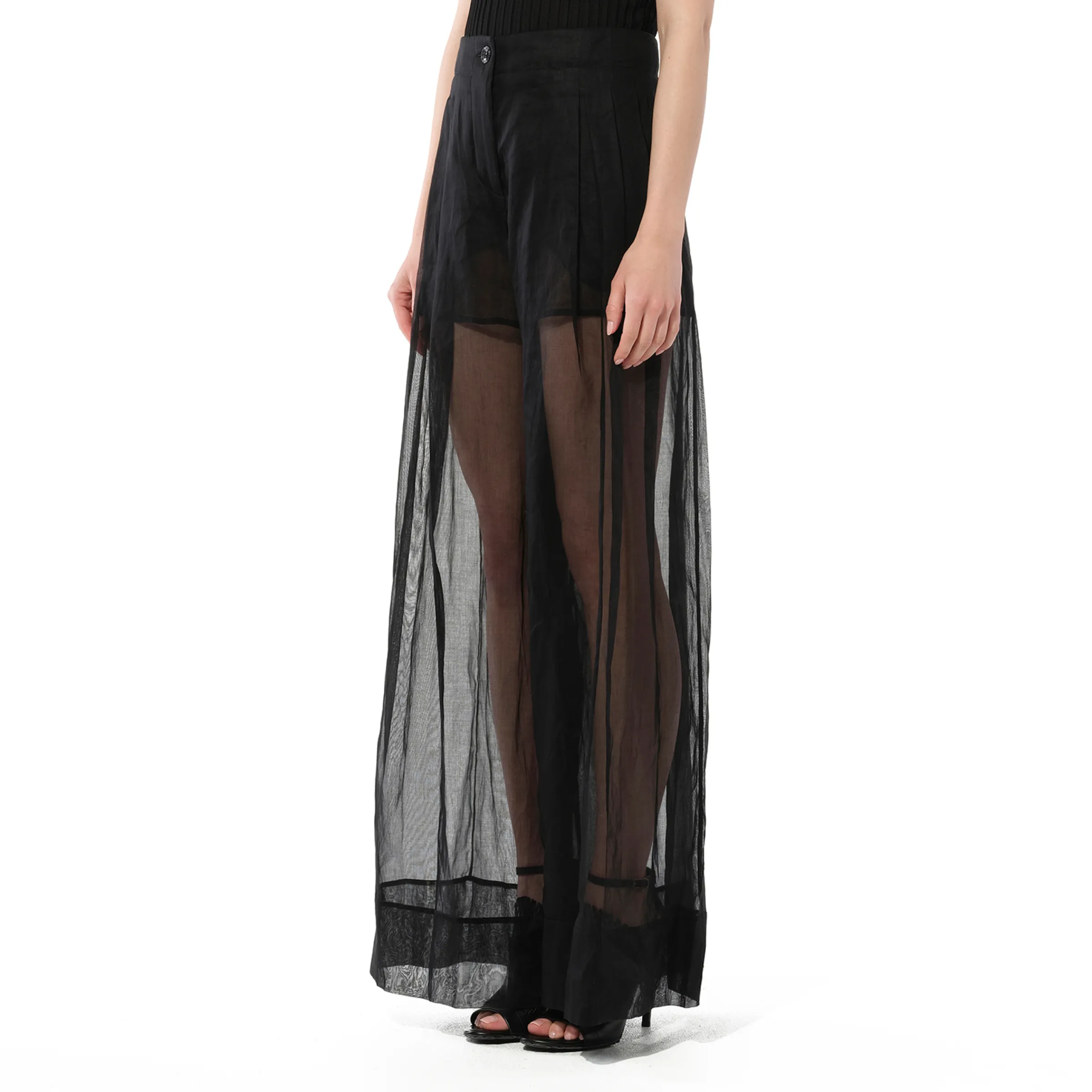 Trousers in Black sold by MARAIS product image thumbnail 5